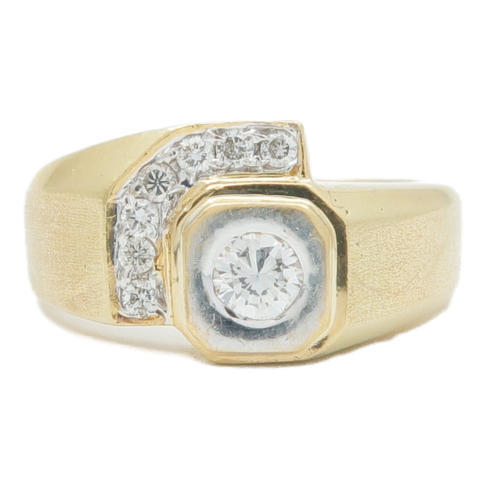 JEWELRY 18K黃金/白金Diamond Ring鑽石戒指US#5.5