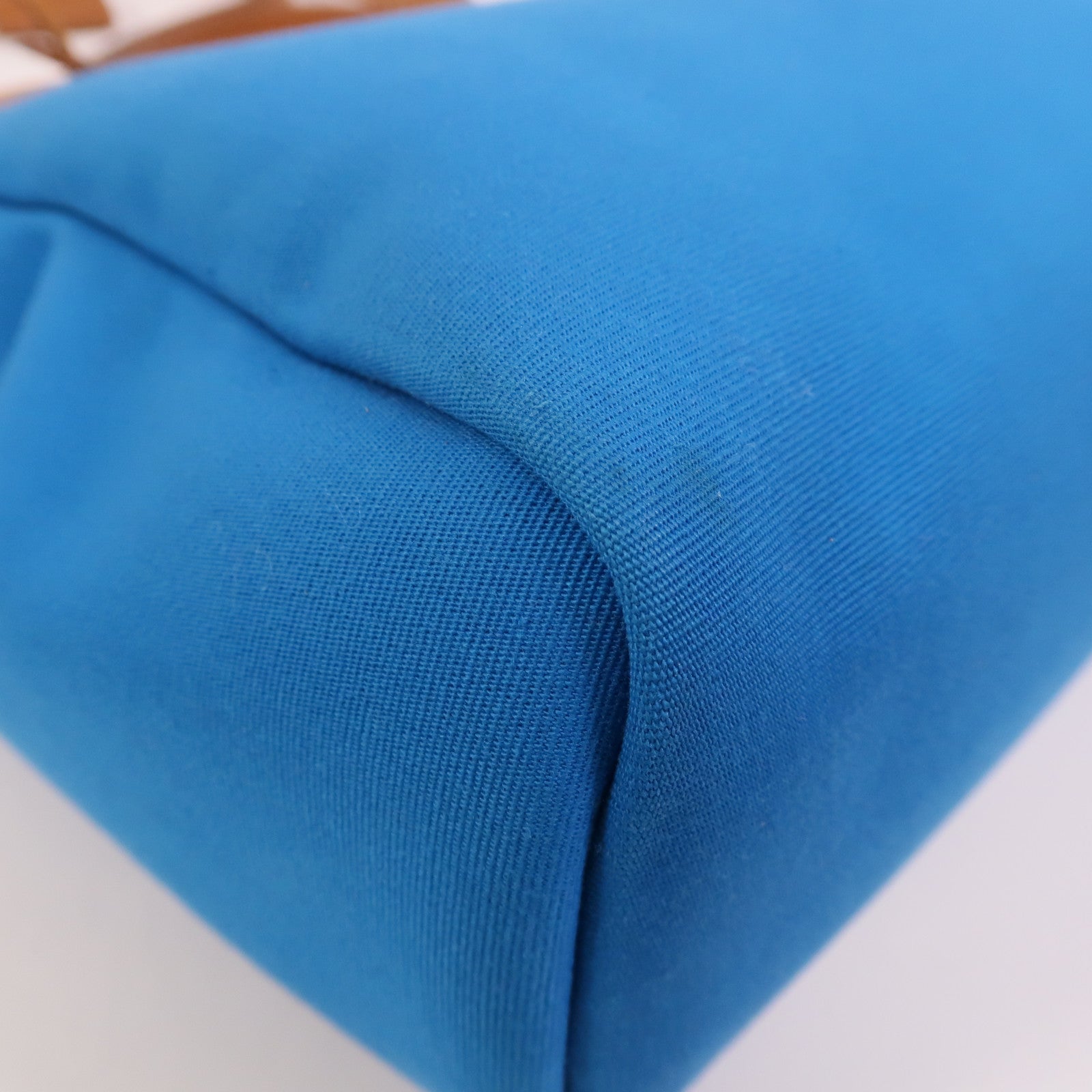 HERMES 【激減優惠】帆布Herbag PM手挽肩背兩用袋Bleu Izmir/Ruby