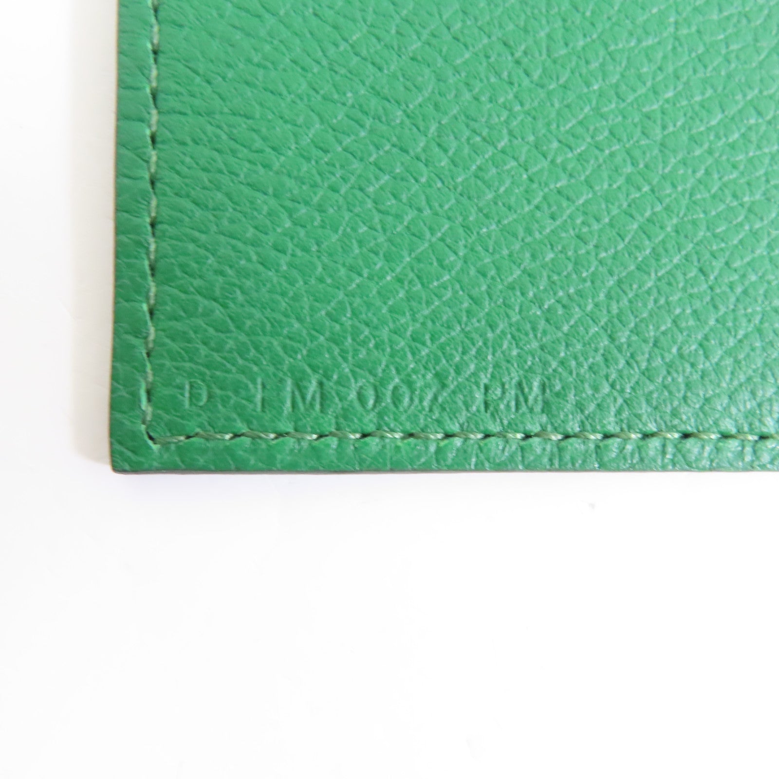 HERMES Evercolor皮革Bridado Backpack銀扣背包Vert Vertigo綠色