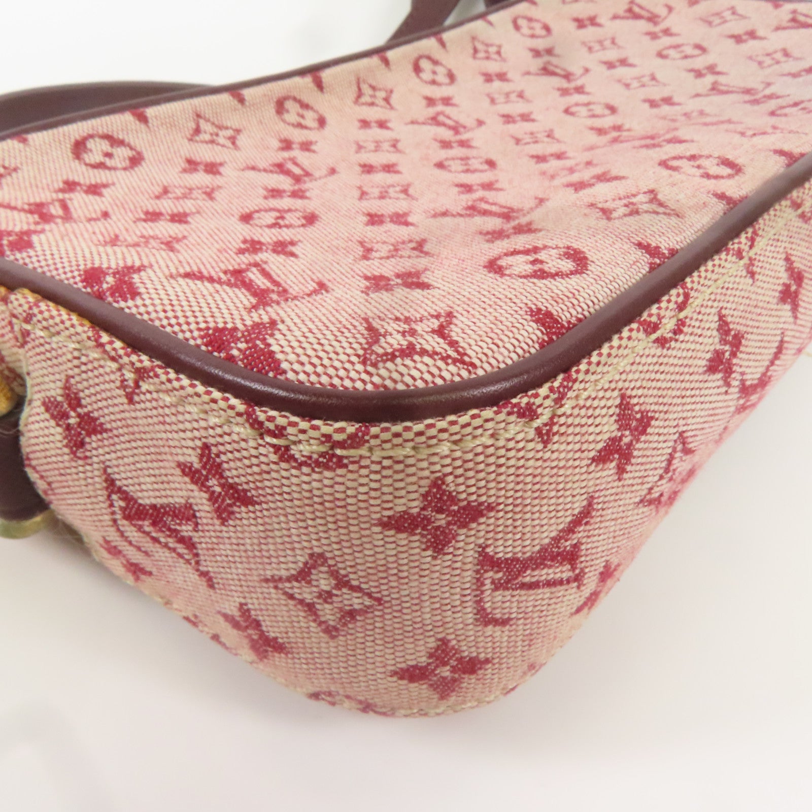 LOUIS VUITTON Monogram Mini Juliet金扣肩背袋粉紅色