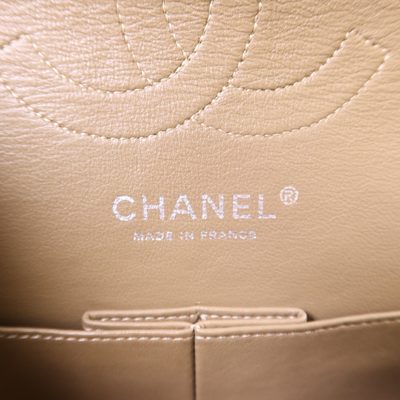 CHANEL 牛皮皮革Shoulder Bag銀扣鏈帶肩背袋