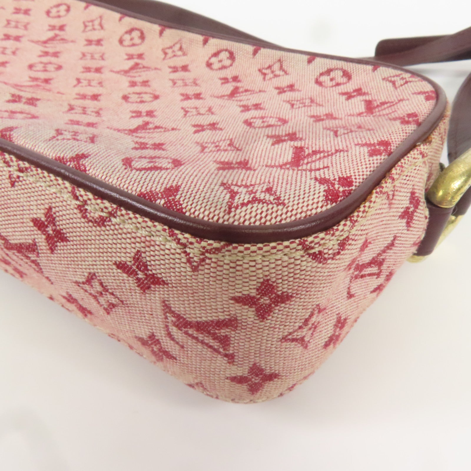 LOUIS VUITTON Monogram Mini Juliet金扣肩背袋粉紅色