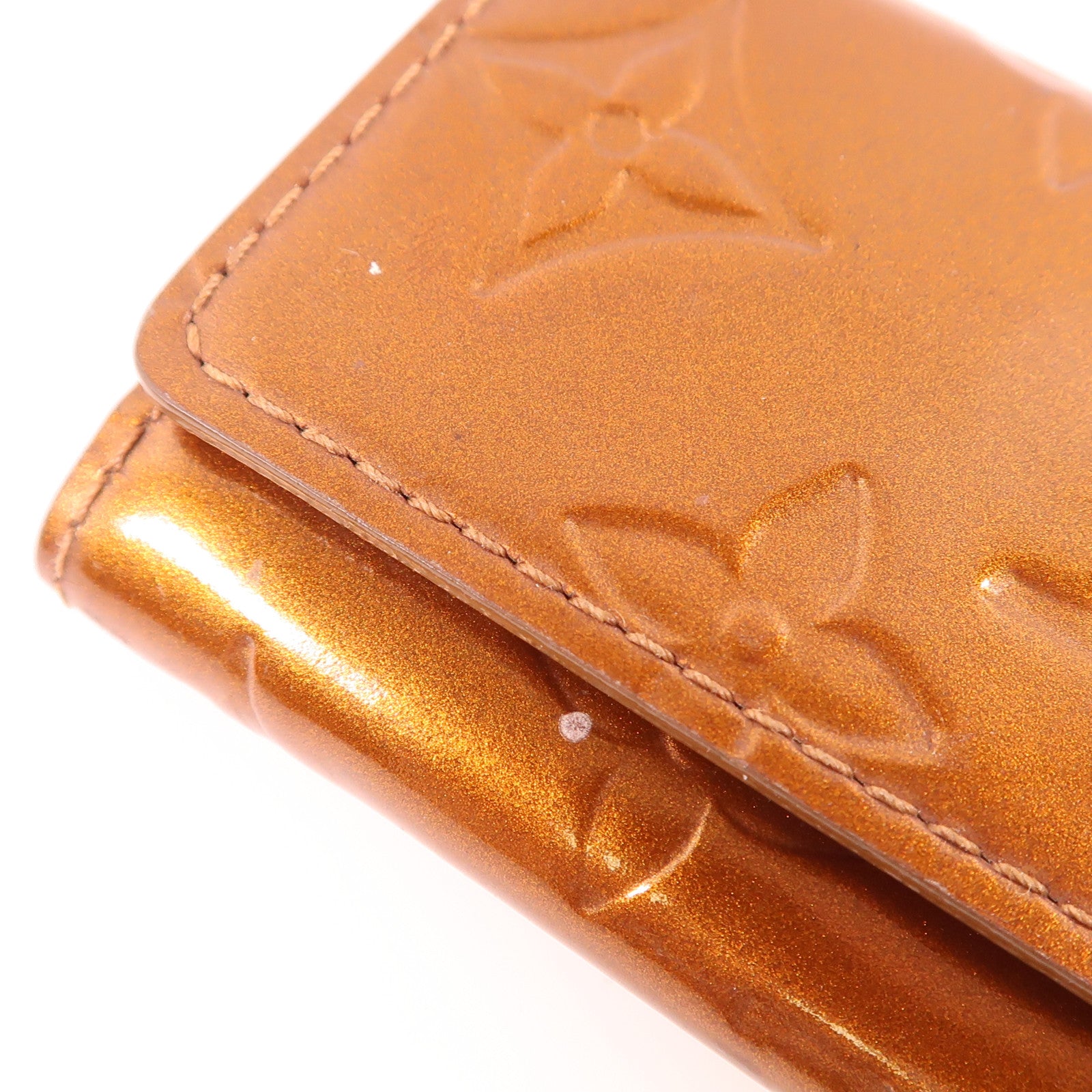 LOUIS VUITTON 【激減優惠】漆皮皮革Key Holder金扣鎖匙包