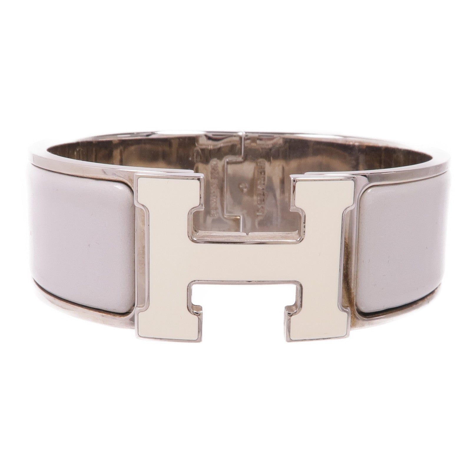 HERMES 琺瑯/金屬Clic-Clac H手鐲