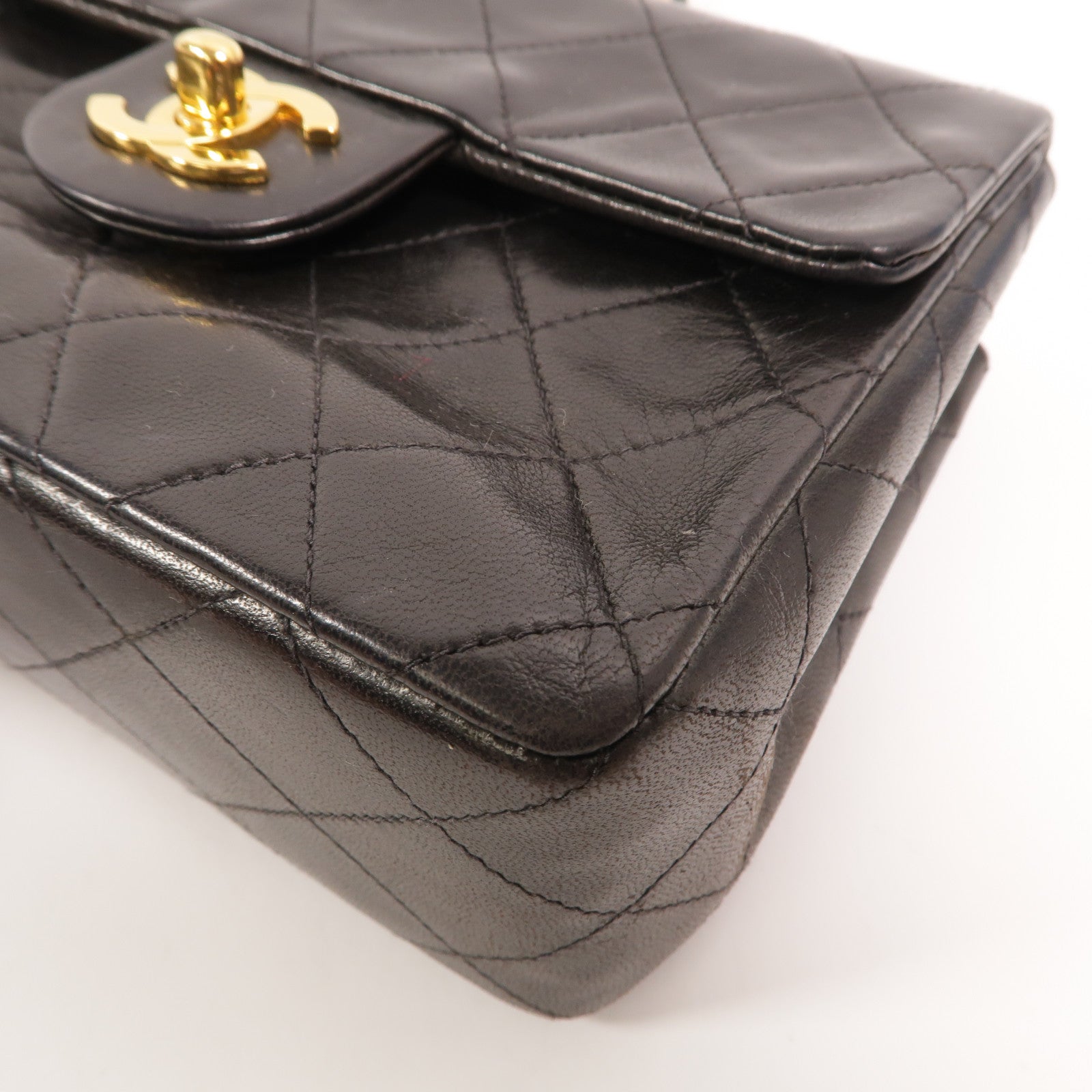 CHANEL 羊皮皮革Vintage Classic 17鏈帶肩背袋