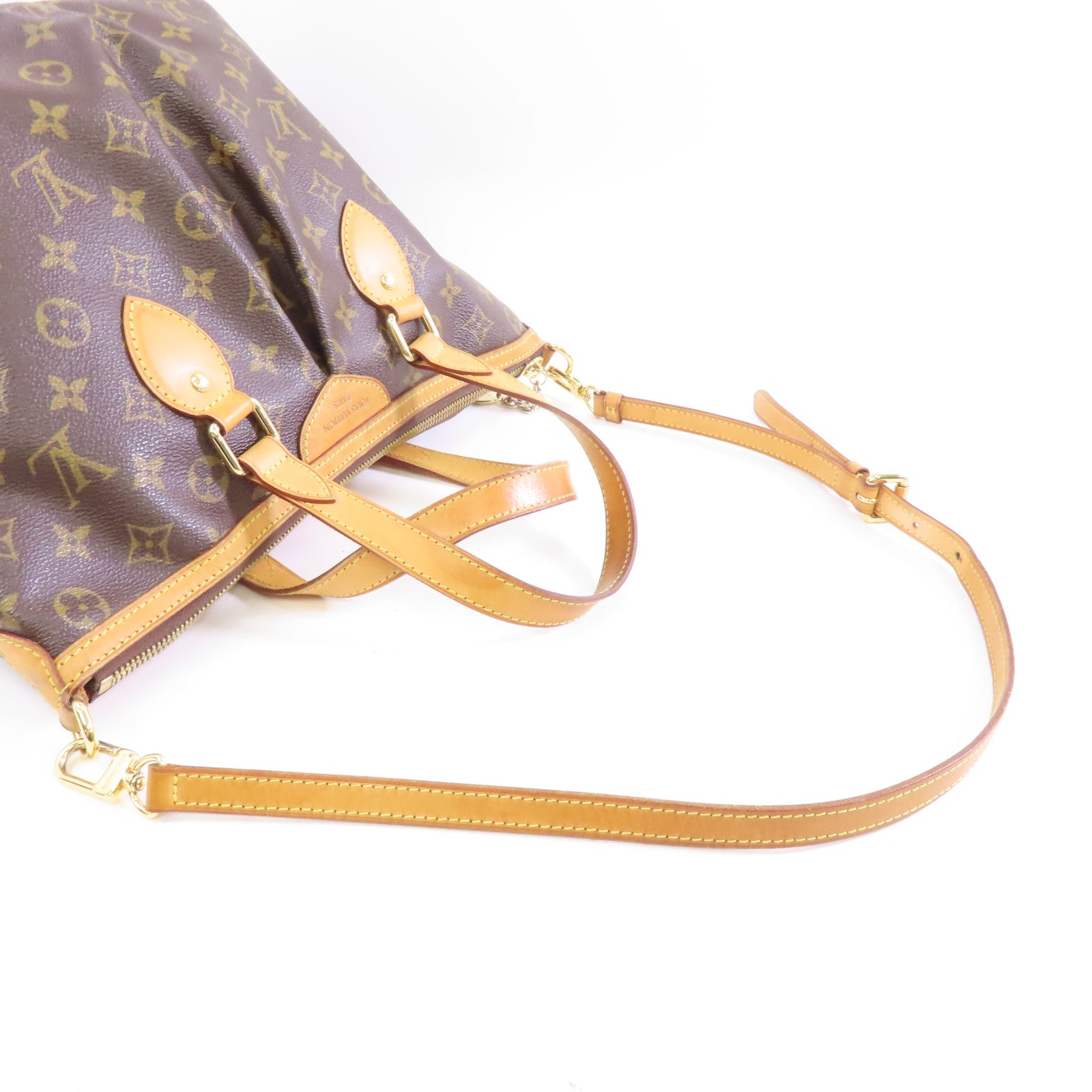 LOUIS VUITTON 【激減優惠】Monogram Palermo PM金扣手挽肩背兩用袋啡色