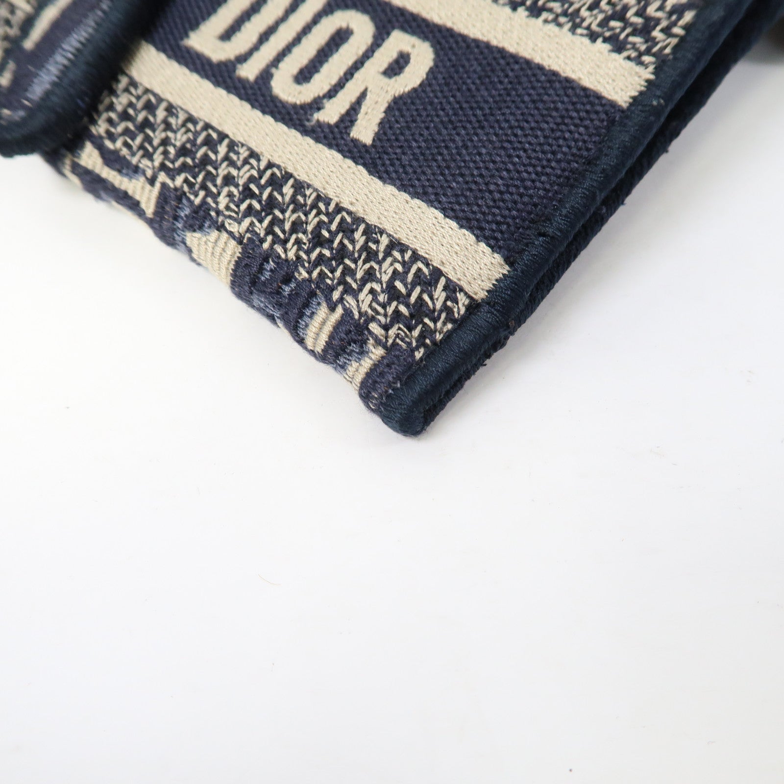 Dior 帆布Saddle Slim金扣肩背袋藍色