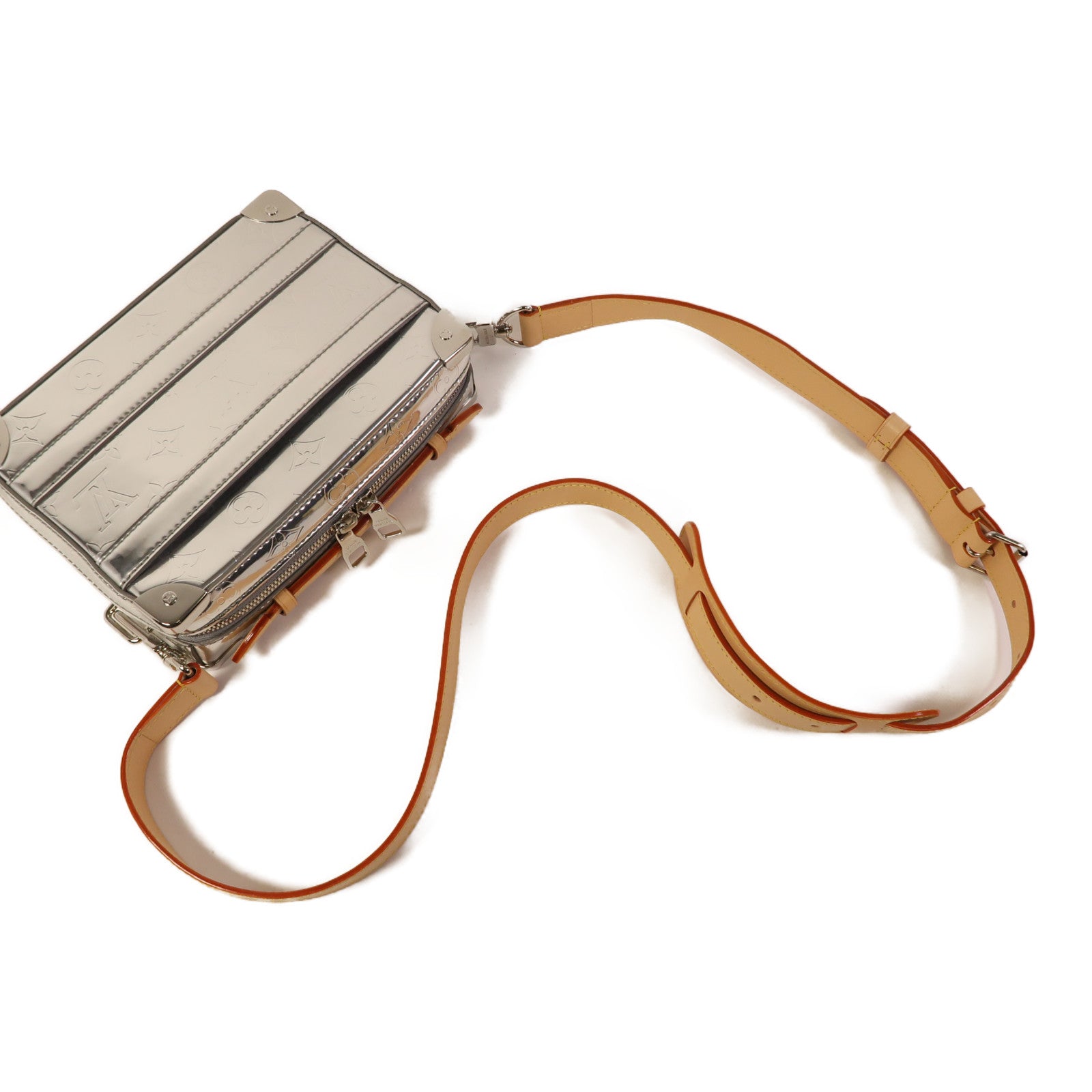 LOUIS VUITTON PVC Handle Soft Trunk銀扣手挽肩背兩用袋