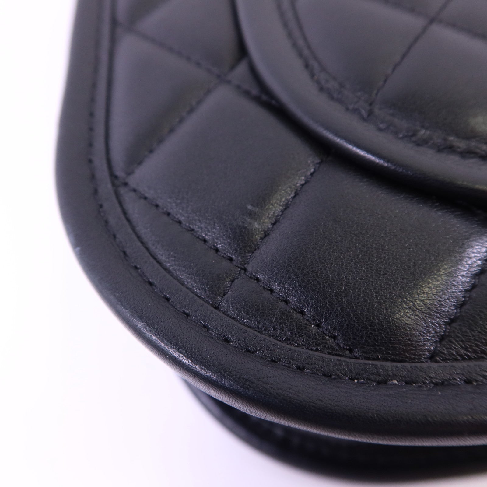 CHANEL 牛皮皮革24S Hobo金扣鏈帶手挽肩背兩用袋