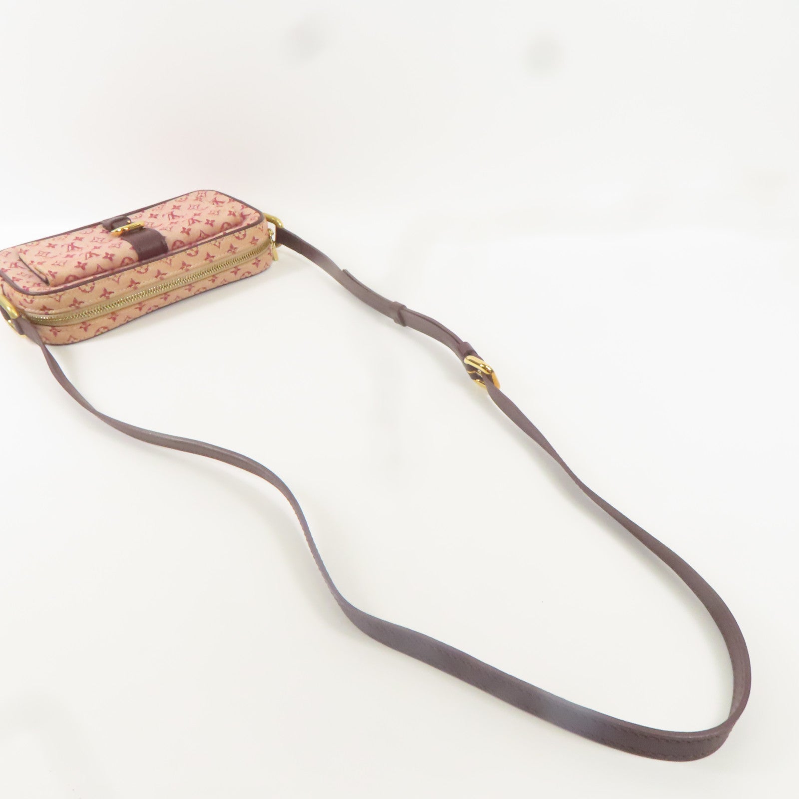 LOUIS VUITTON Monogram Mini Juliet金扣肩背袋粉紅色