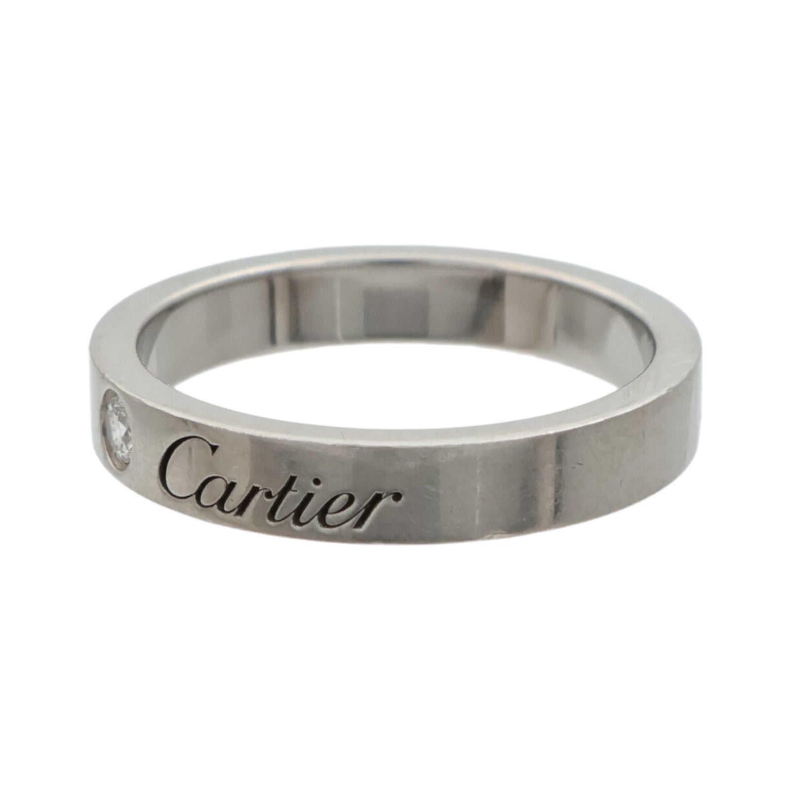 CARTIER PT950鉑金C De Ring鑽石戒指