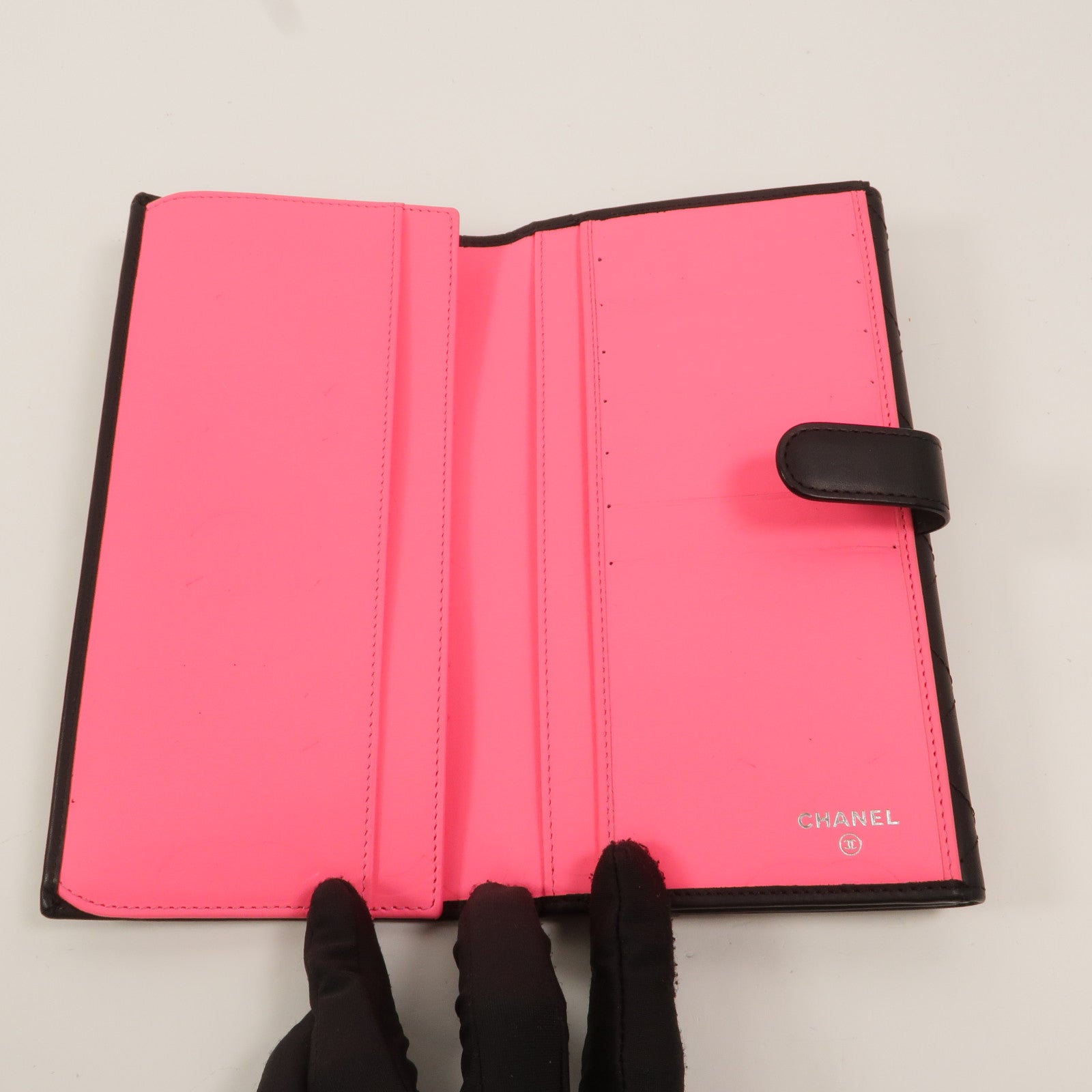 CHANEL 牛皮皮革Cambon Long Wallet長錢包