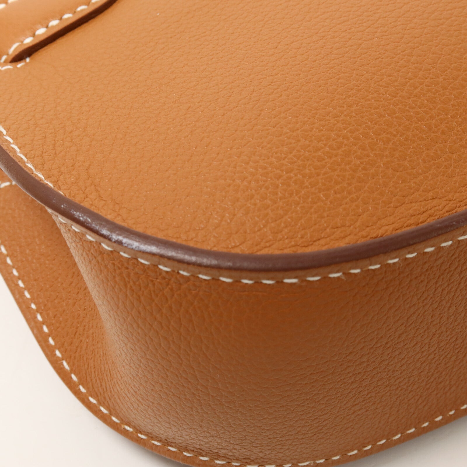 HERMES Evercolor皮革Mini Jypsiere肩背袋Gold