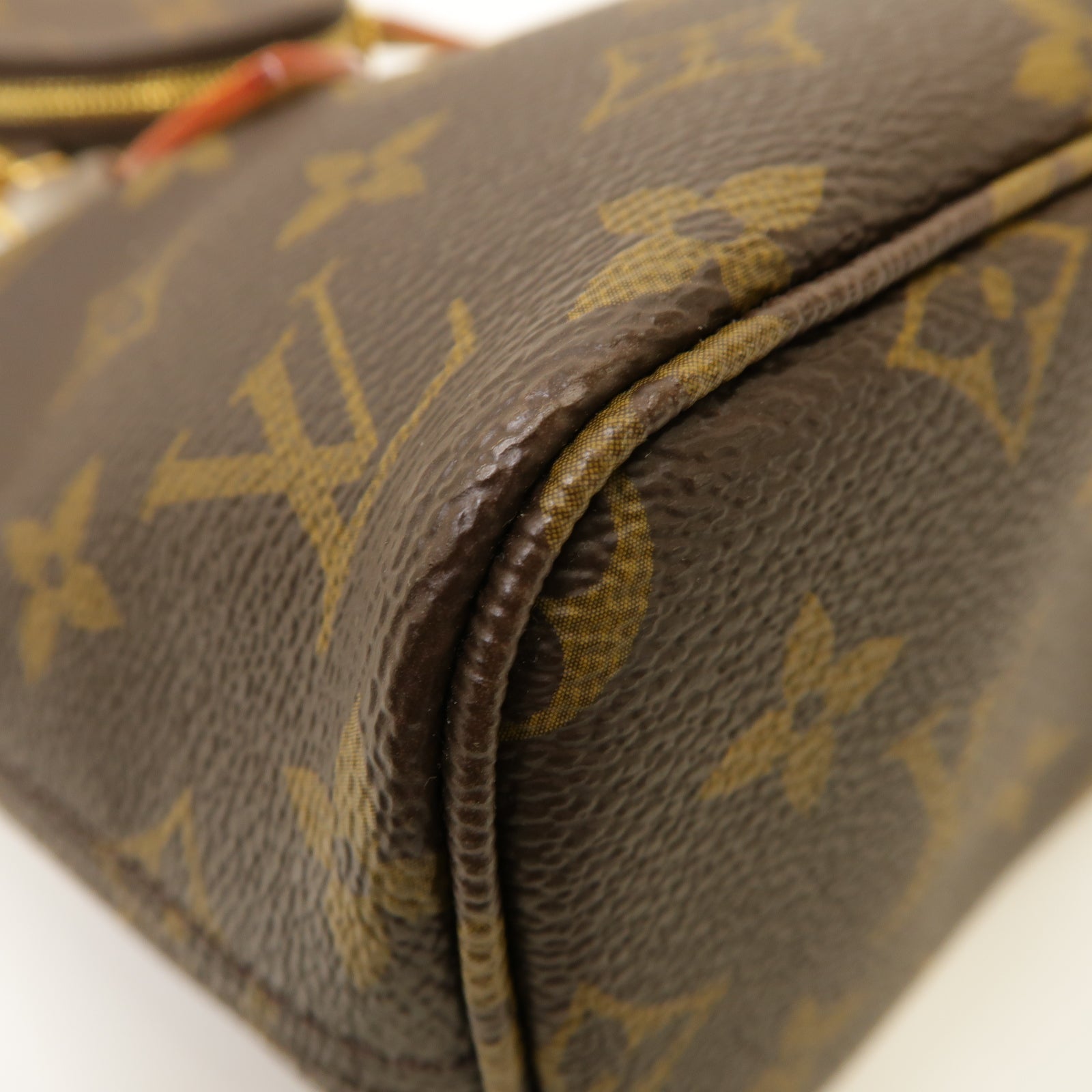 LOUIS VUITTON Monogram Neverfull BB 2 Way Shoulder Bag金扣手挽肩背兩用袋啡色