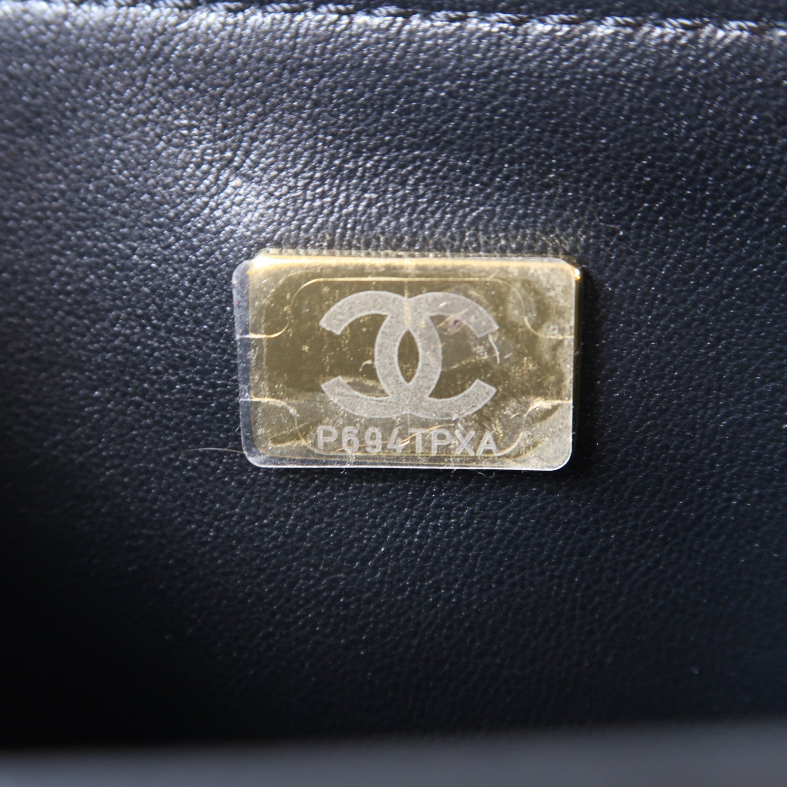 CHANEL 【激減優惠】菱格漆皮皮革Top Handle Flap金扣手挽肩背兩用袋黑色