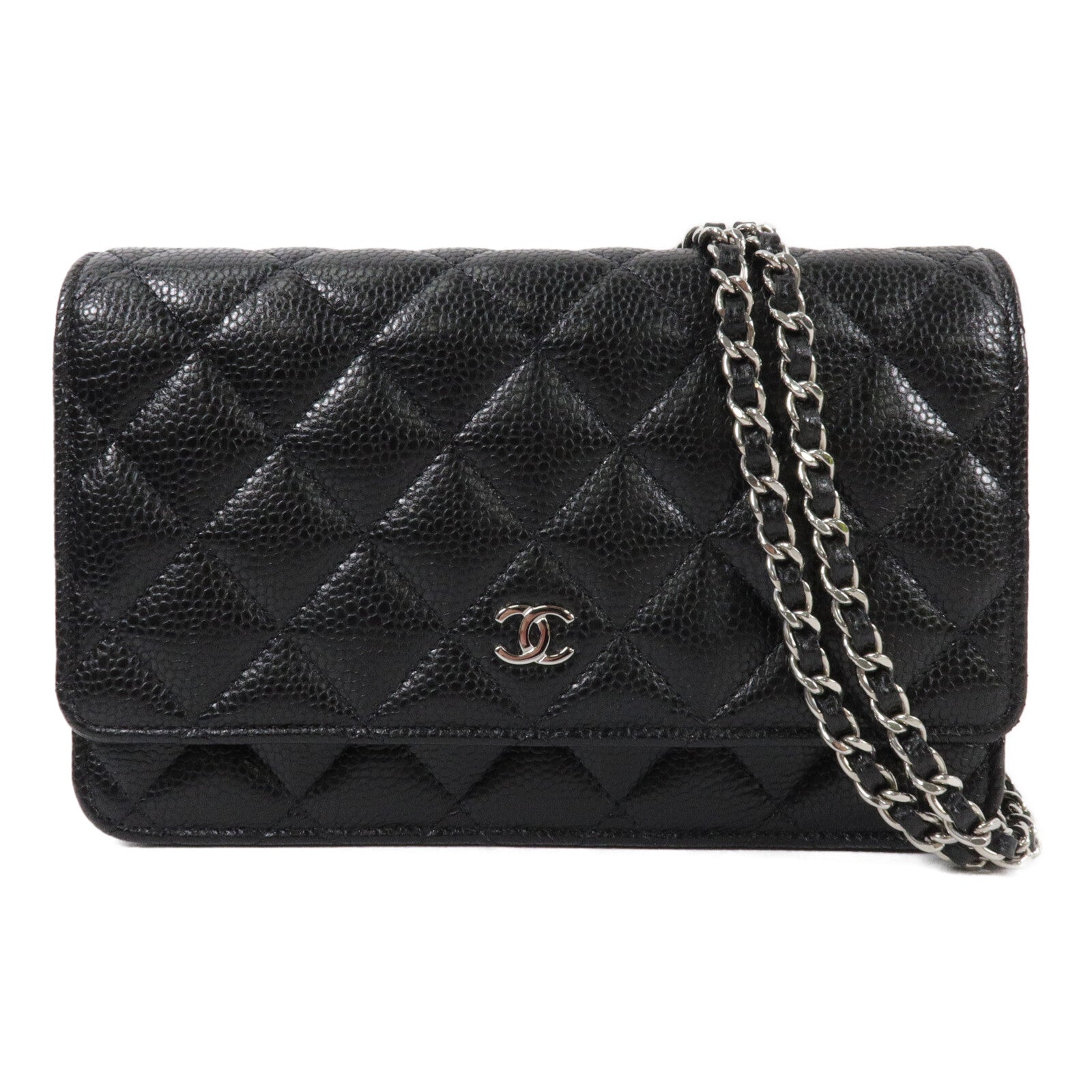 CHANEL 牛皮皮革WOC Wallet On Chain鏈帶肩背袋