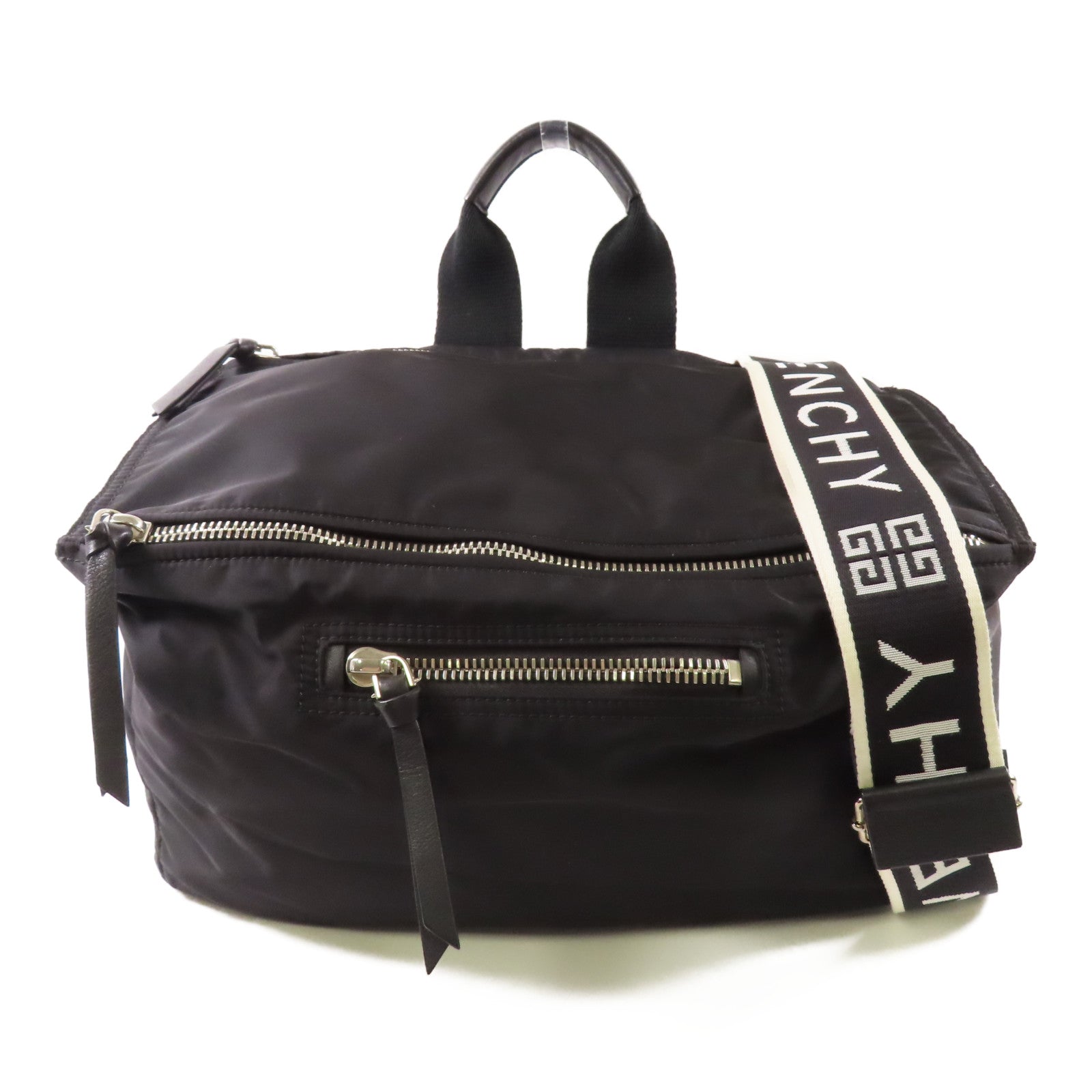 GIVENCHY 【激減優惠】尼龍Shoulder Bag銀扣手挽肩背兩用袋