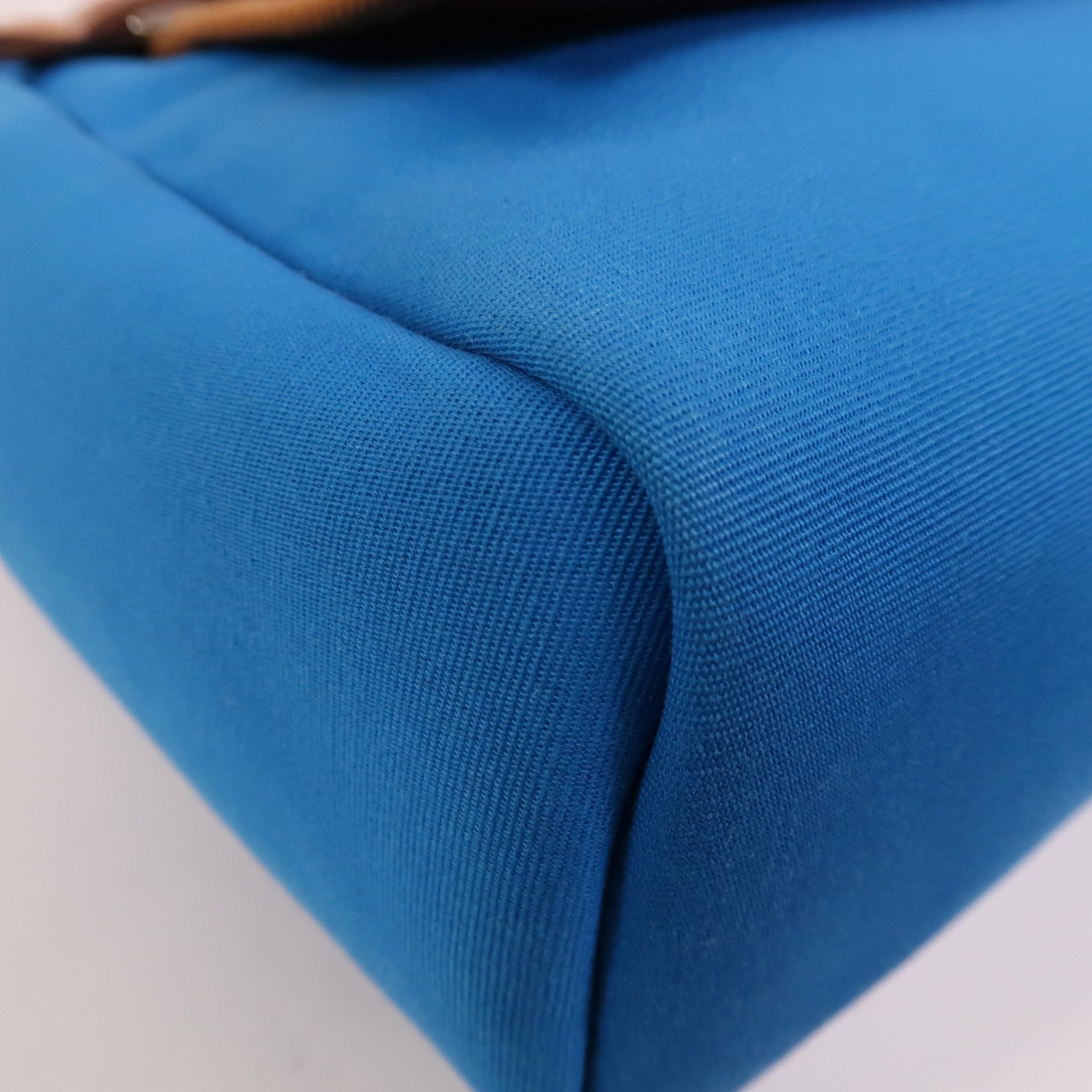 HERMES 【激減優惠】帆布Herbag PM手挽肩背兩用袋Bleu Izmir/Ruby