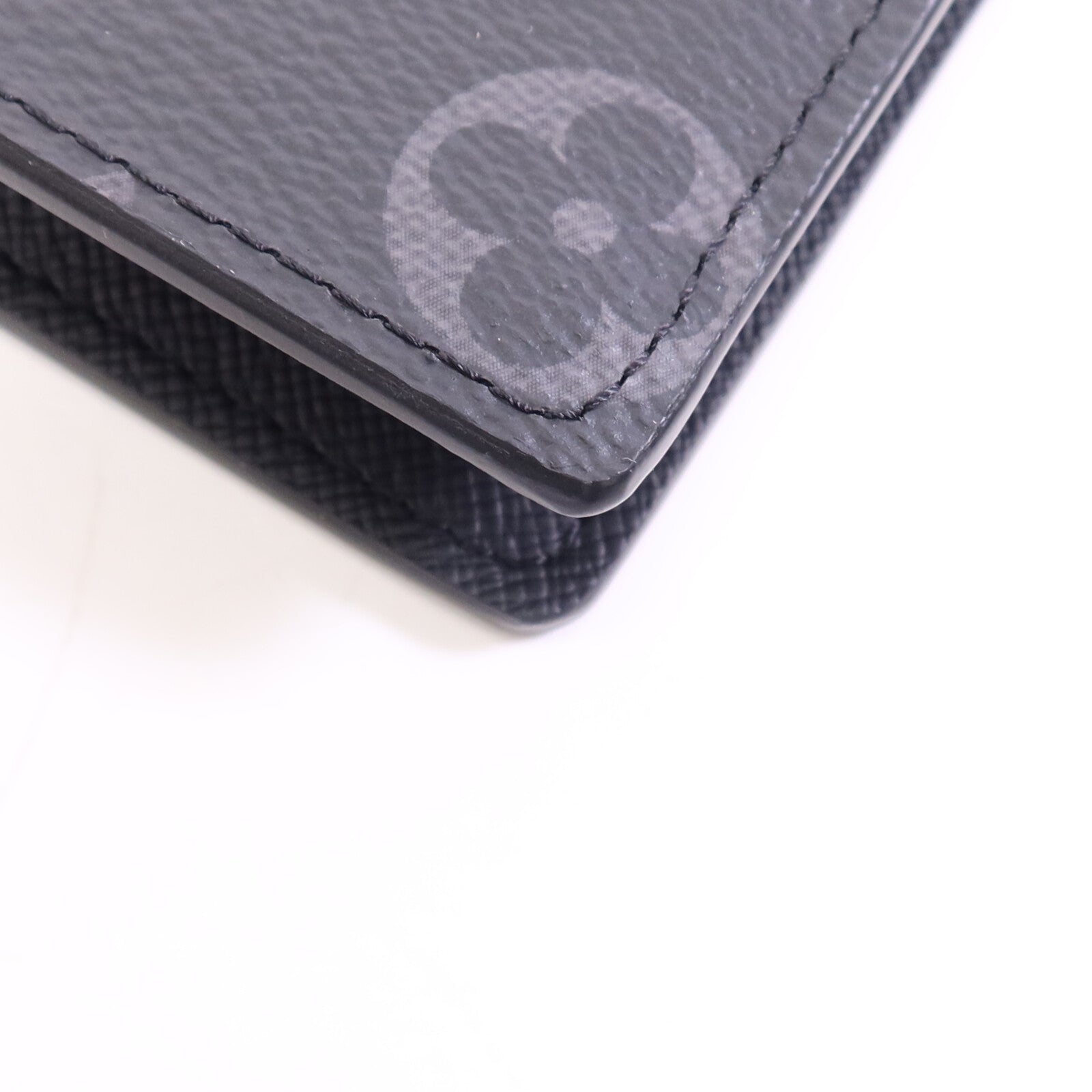 LOUIS VUITTON Monogram Eclipse Brazza Wallet銀扣長錢包