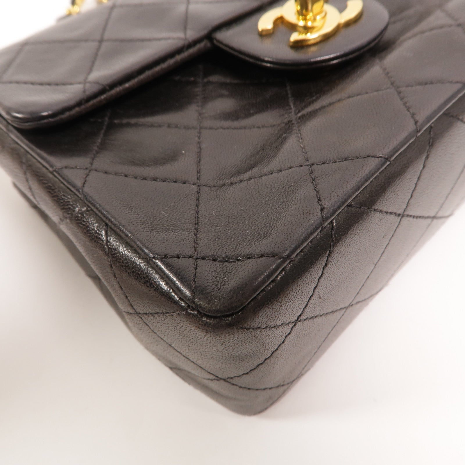 CHANEL 羊皮皮革Vintage Classic 17鏈帶肩背袋