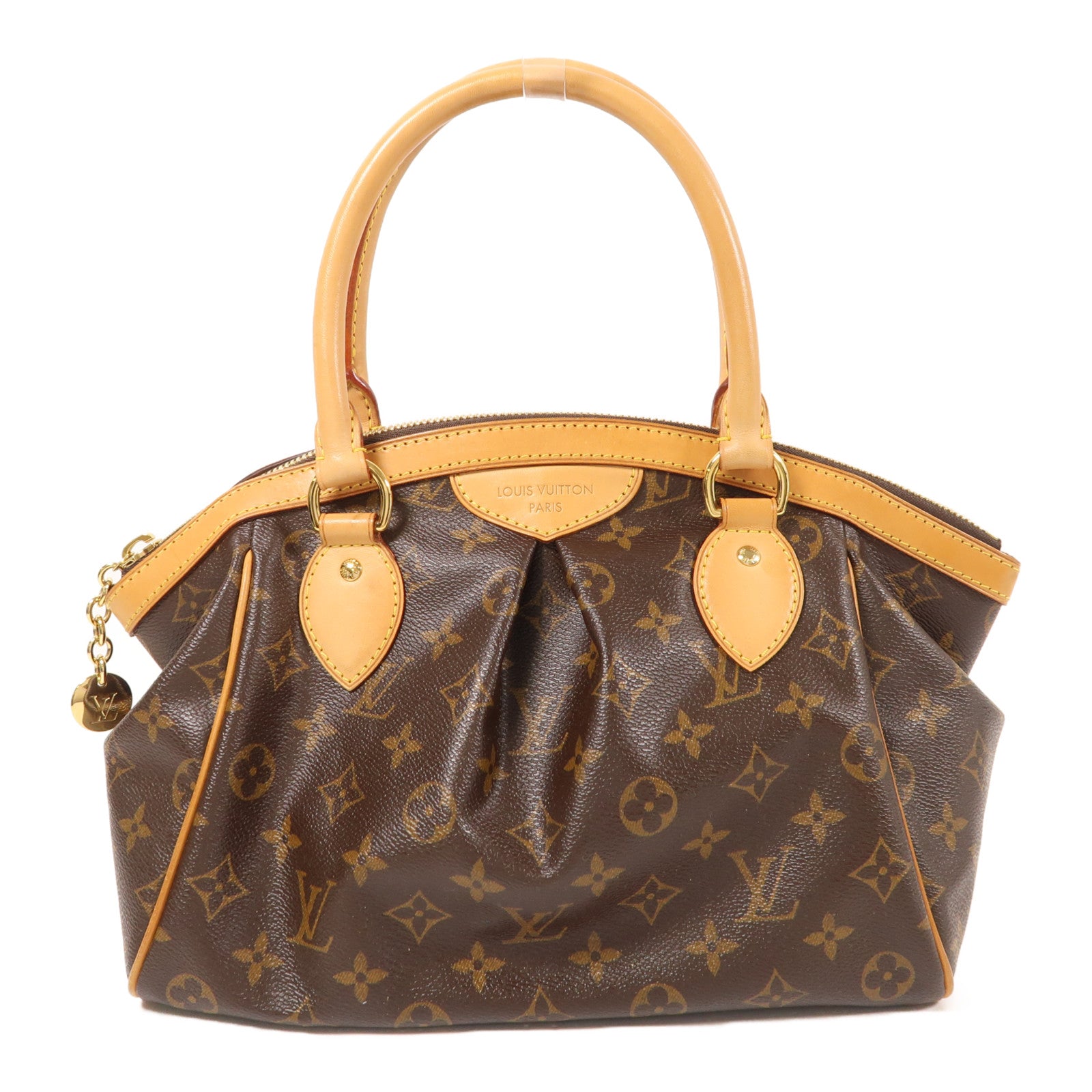 LOUIS VUITTON LV GHW Tivoli PM Shoulder Handbag M40143 Monogram Brown