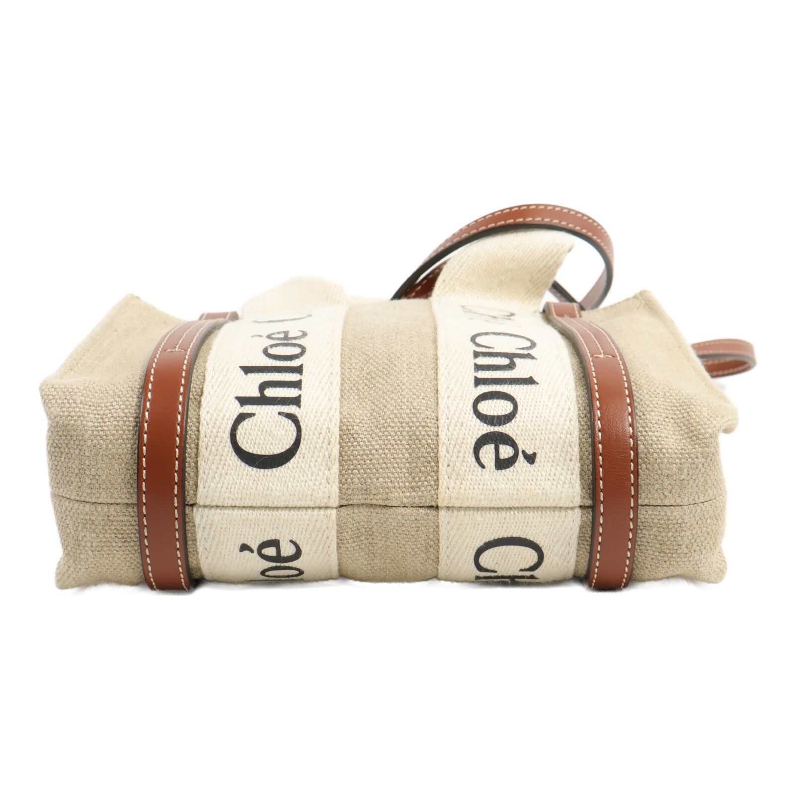 Chloe 帆布Woody Mini手挽肩背兩用袋