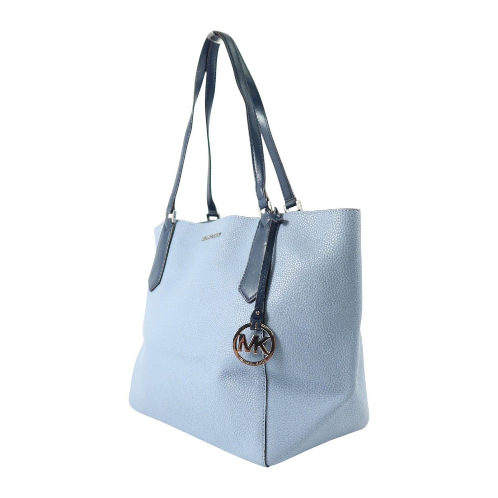 Michael Kors 牛皮皮革Tote Bag銀扣肩背袋