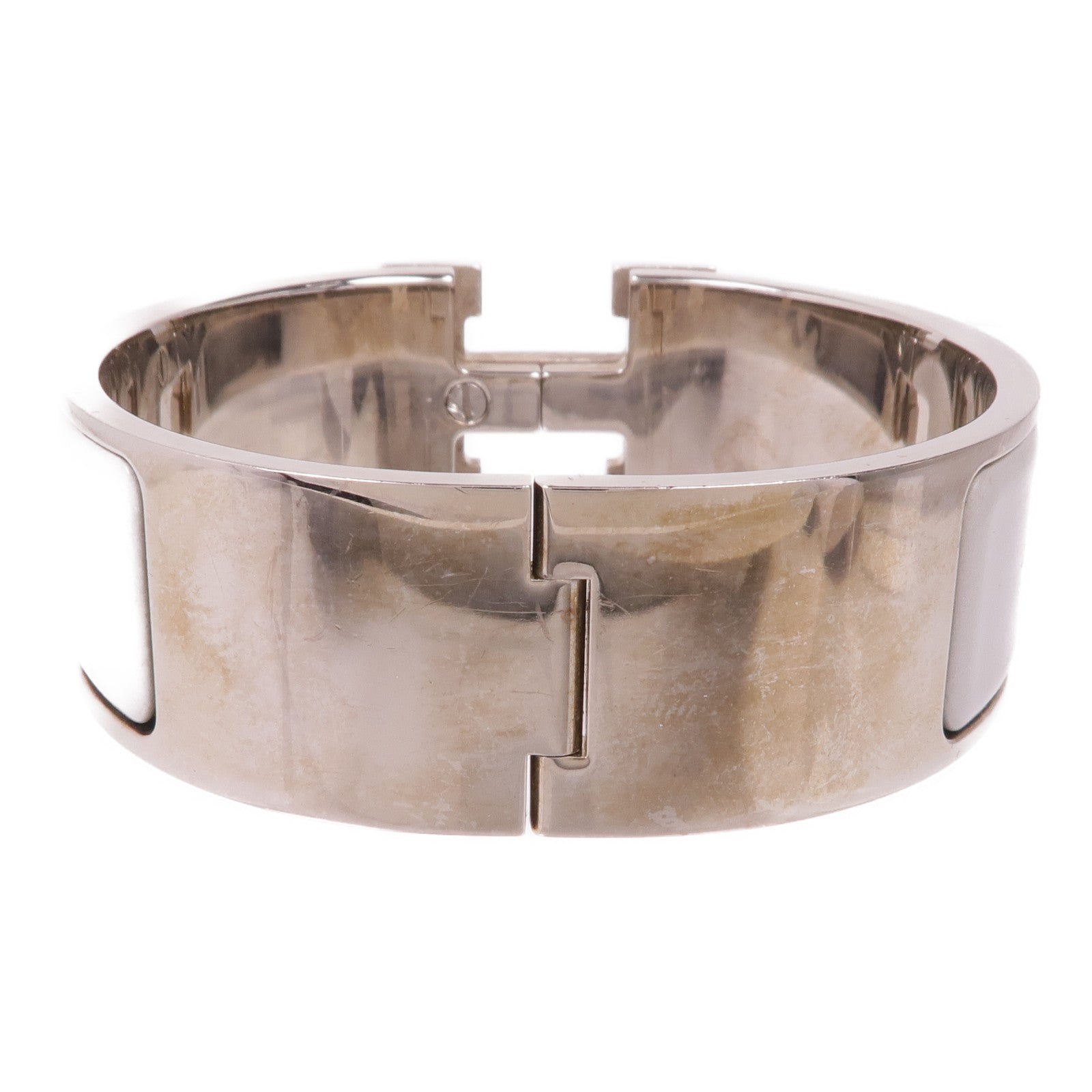 HERMES 琺瑯/金屬Clic-Clac H手鐲