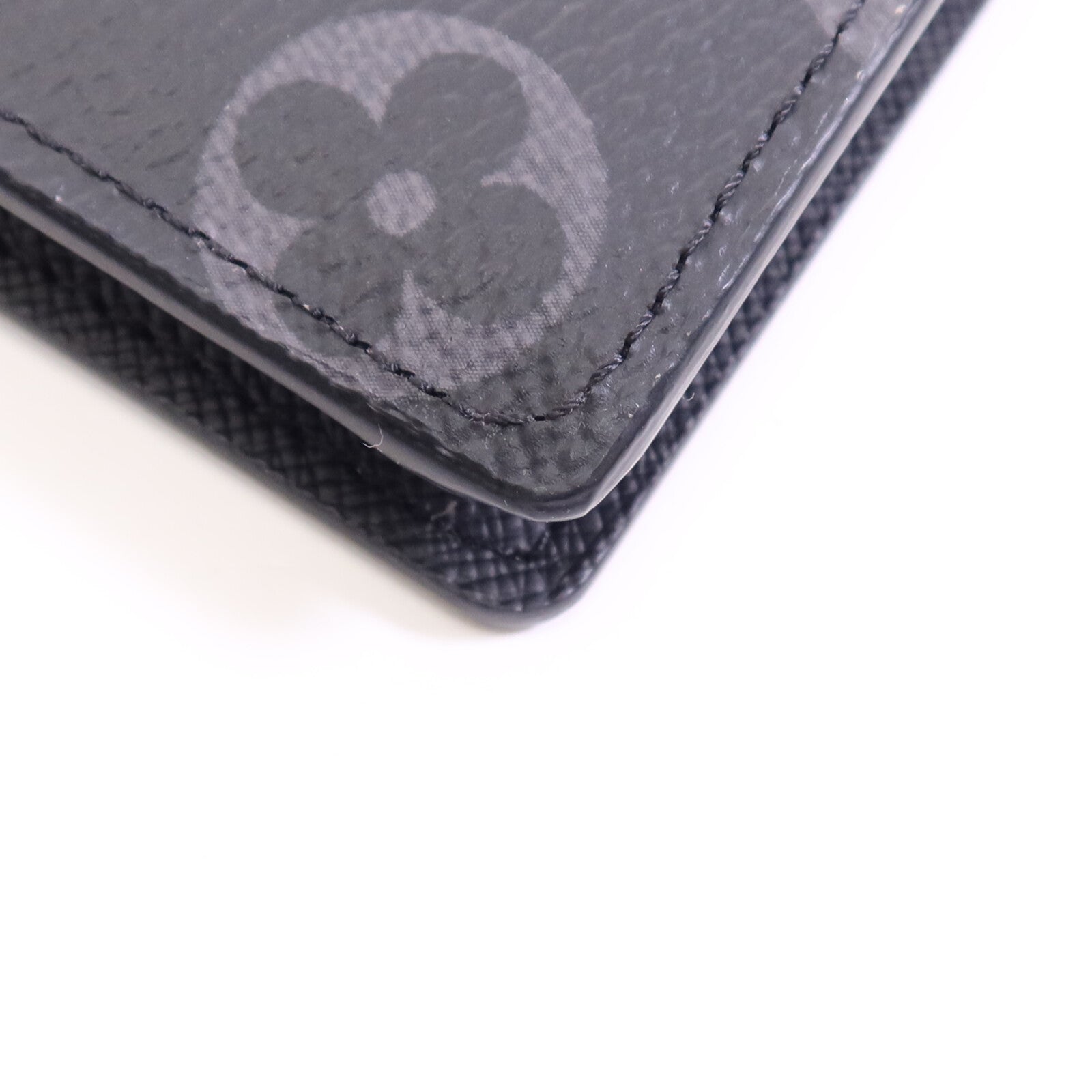 LOUIS VUITTON Monogram Eclipse Brazza Wallet銀扣長錢包