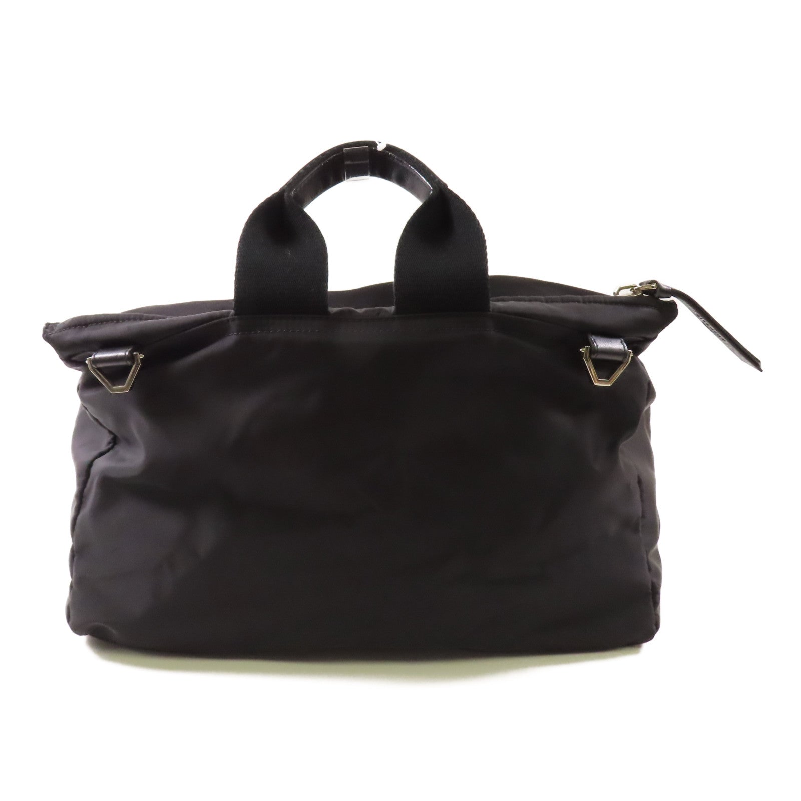 GIVENCHY 尼龍Shoulder Bag銀扣手挽肩背兩用袋