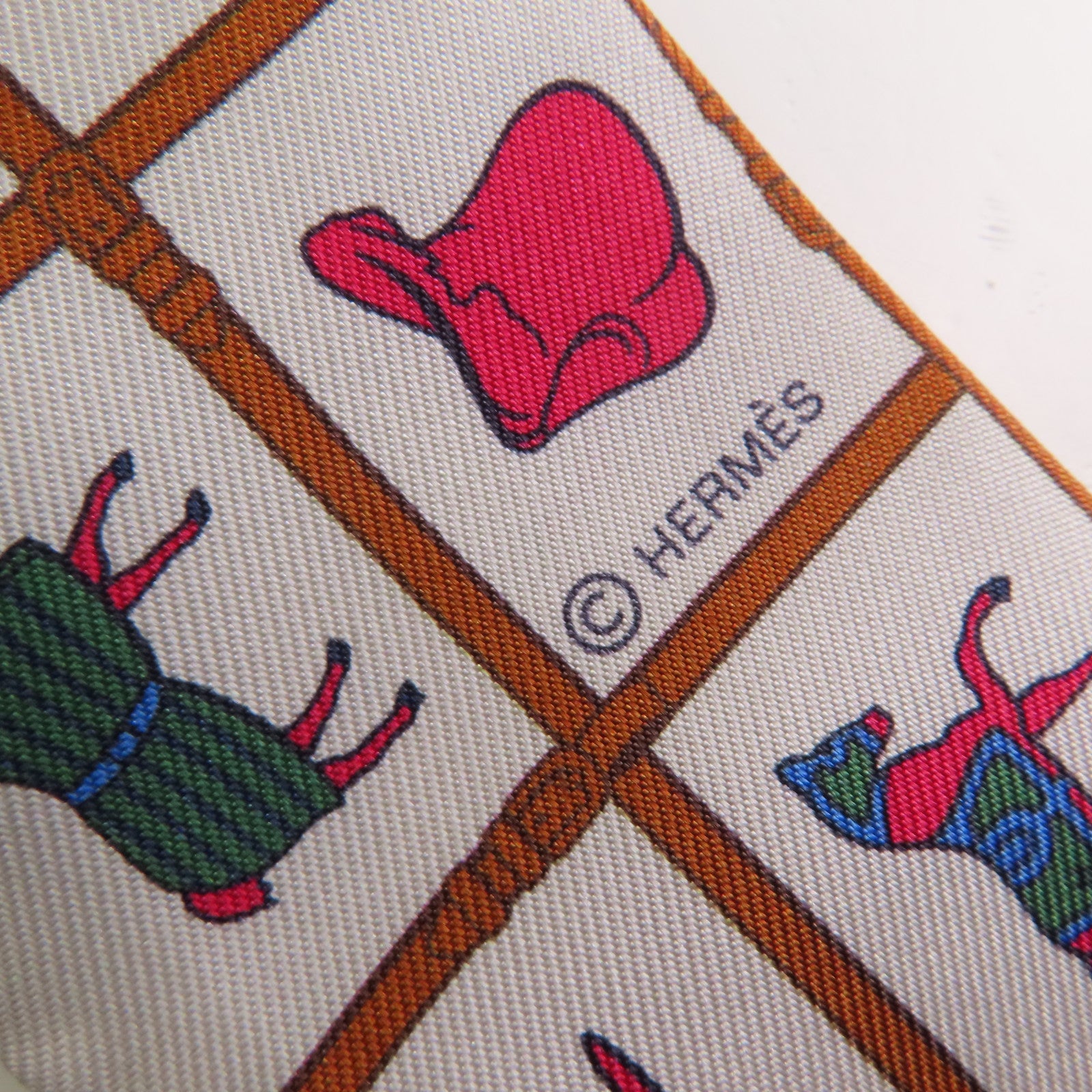 HERMES 絲質Twilly絲巾