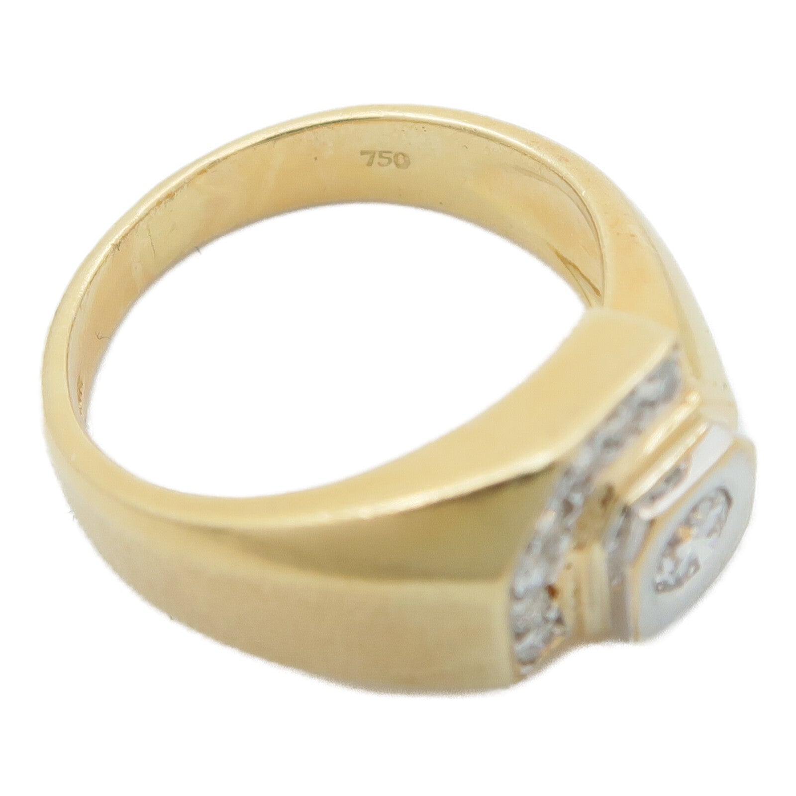 JEWELRY 18K黃金/白金Diamond Ring鑽石戒指US#5.5