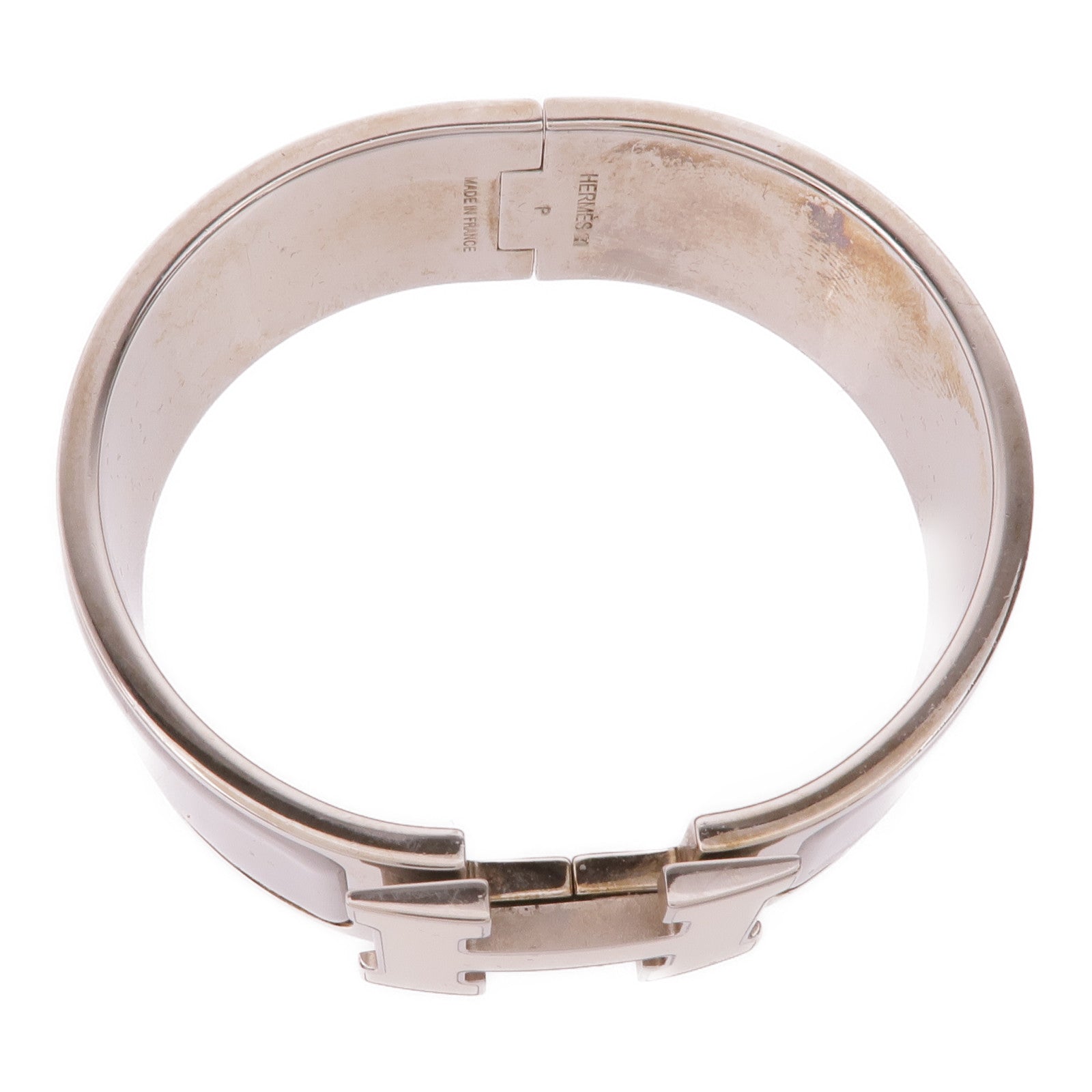 HERMES 琺瑯/金屬Clic-Clac H手鐲