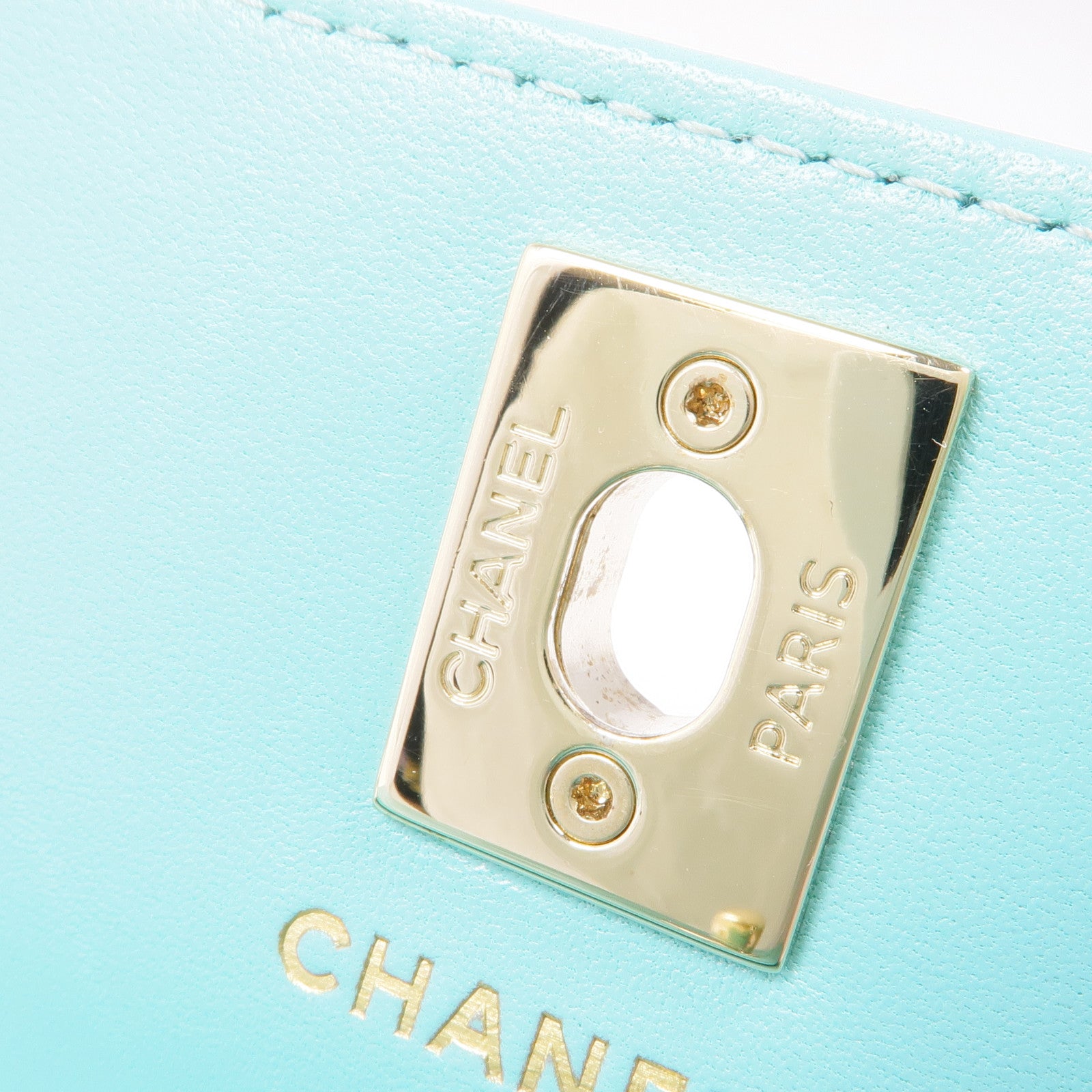 CHANEL 羊皮皮革WOC Wallet On Chain銀扣鏈帶肩背袋