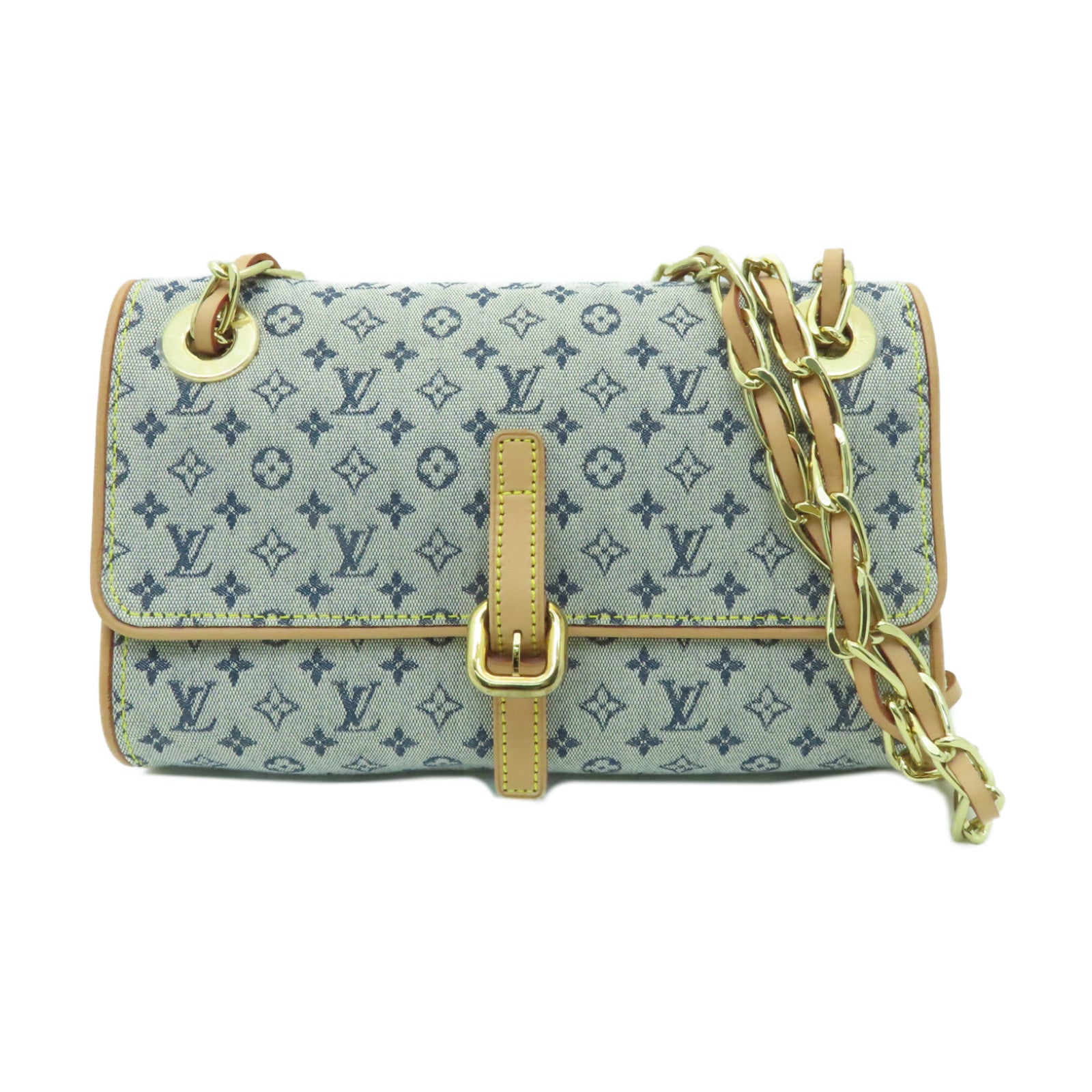 LOUIS VUITTON 【激減優惠】Monogram Mini Camille金扣鏈帶肩背袋藍色