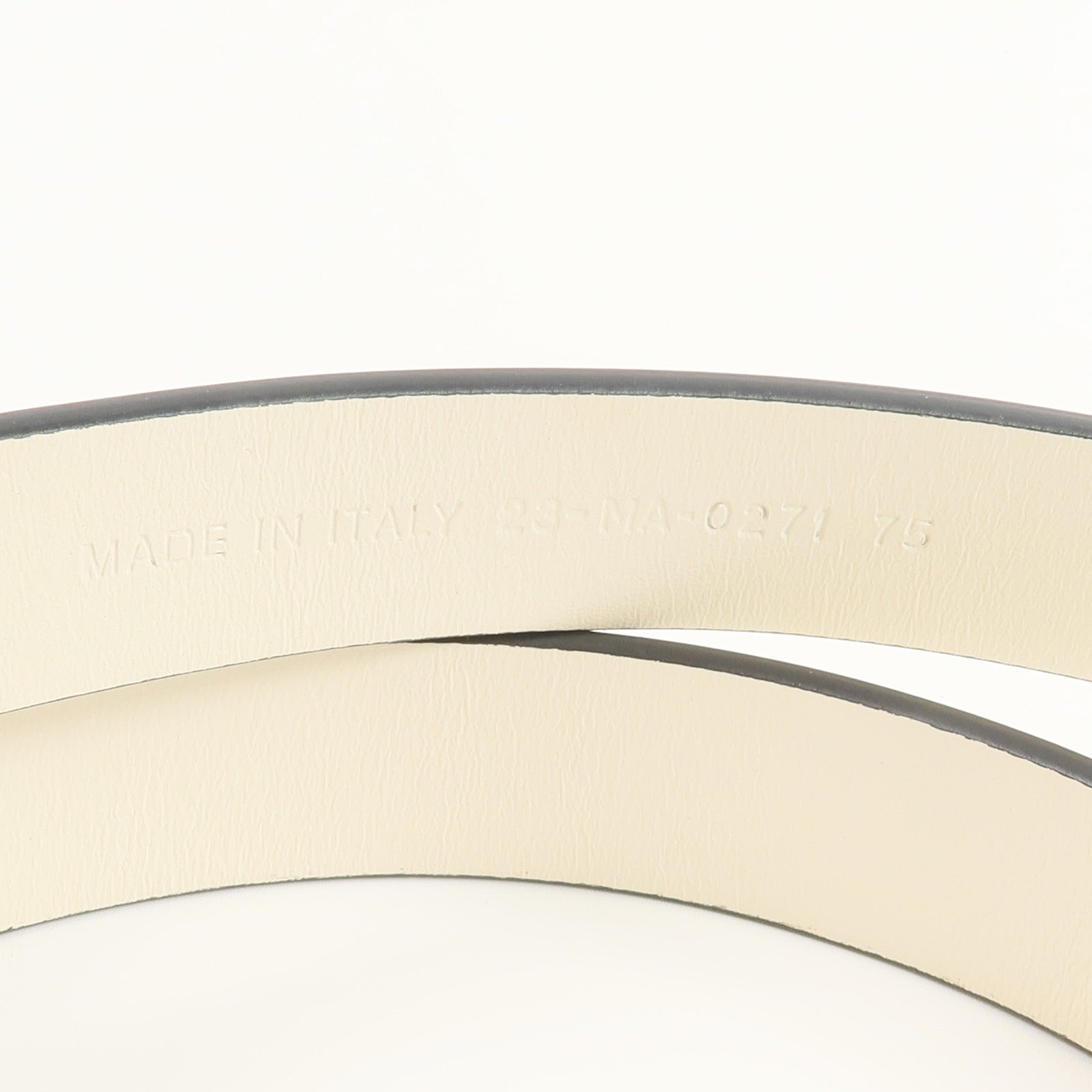 Dior 牛皮皮革/金屬Saddle Belt 75cm皮帶