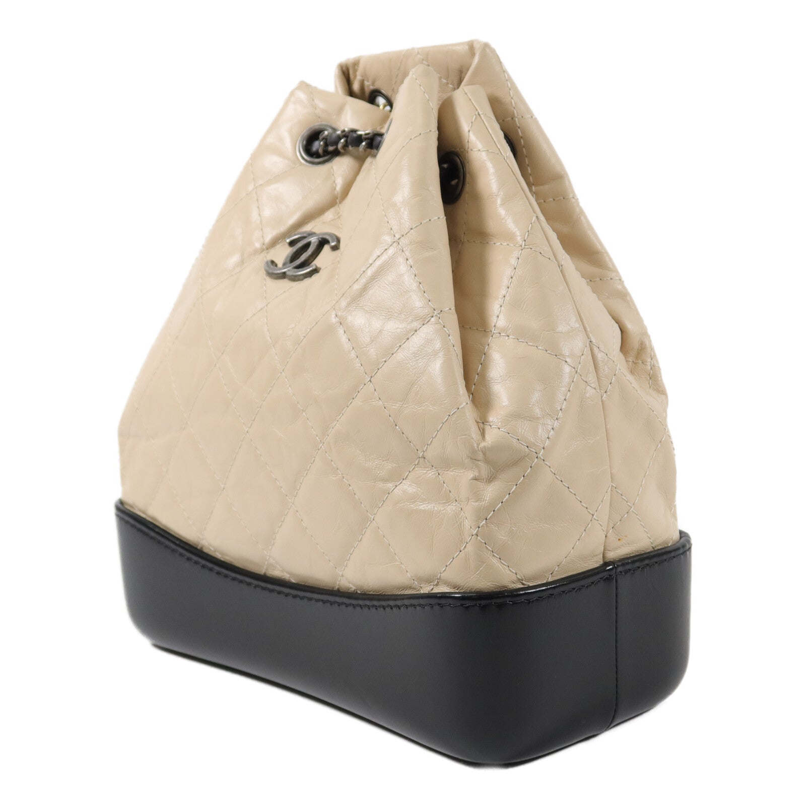 CHANEL 牛皮皮革Gabrielle BackPack鏈帶背包
