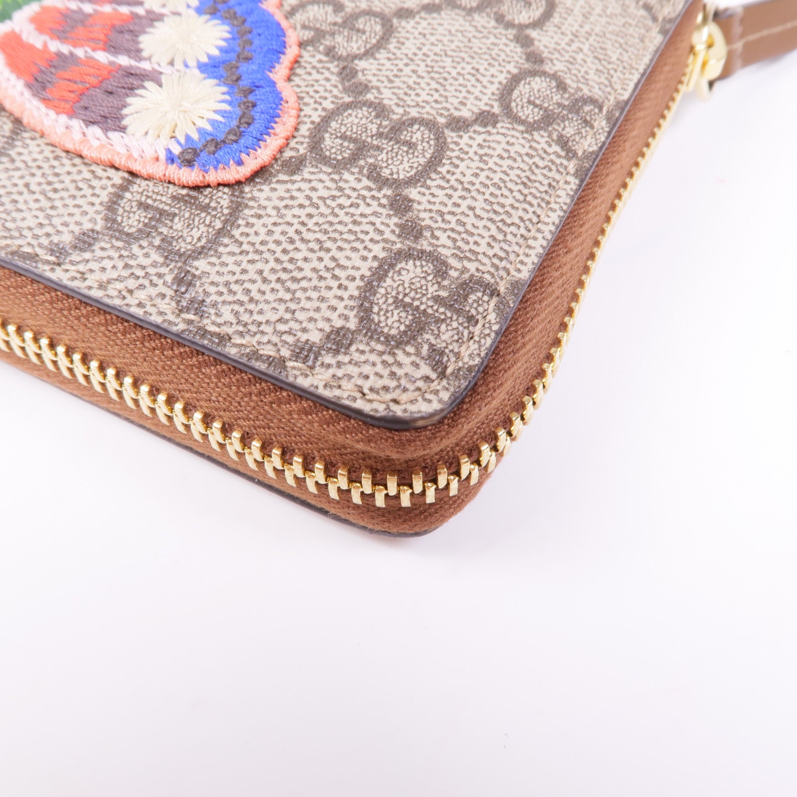 GUCCI 塗層帆布Long Wallet金扣長錢包