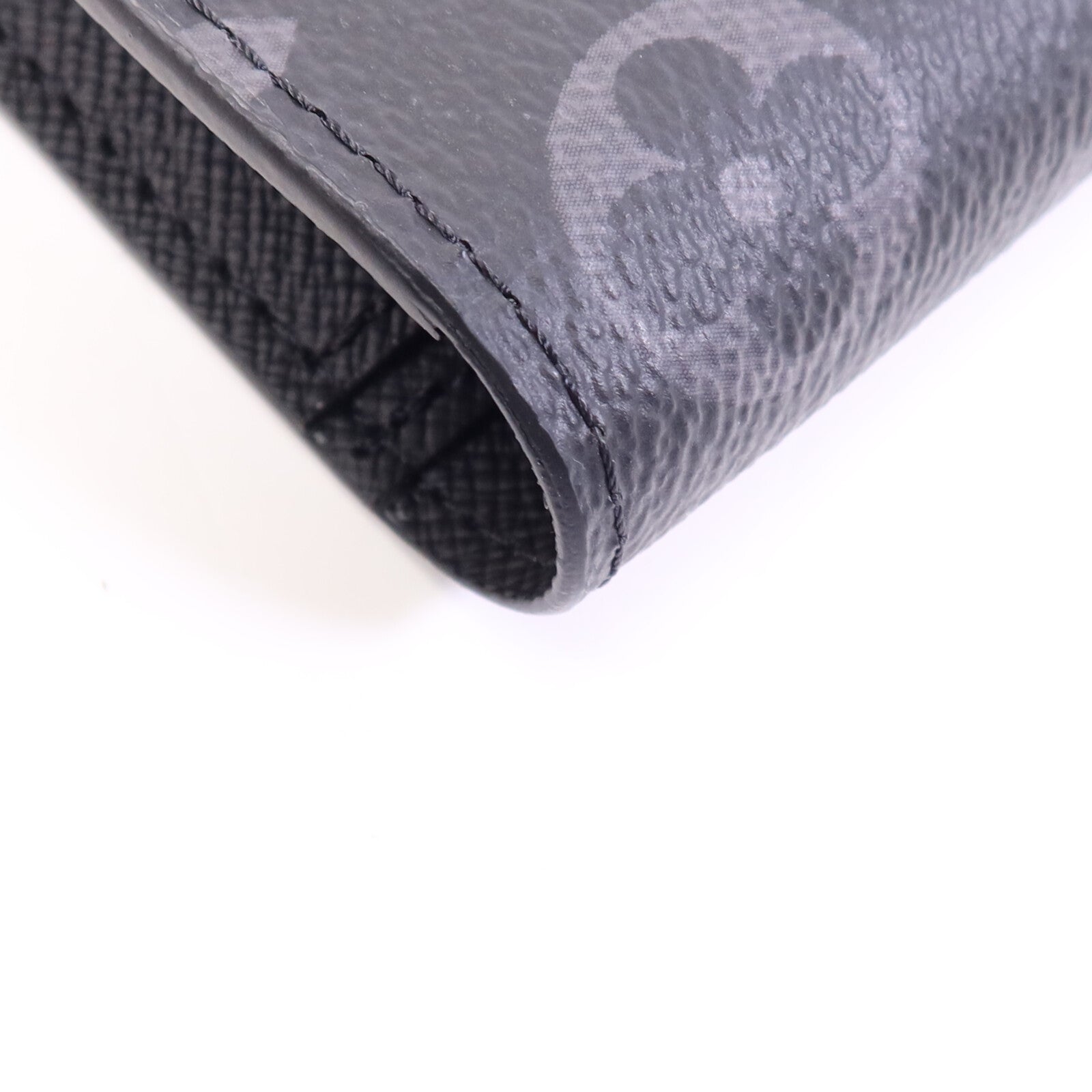 LOUIS VUITTON Monogram Eclipse Brazza Wallet銀扣長錢包