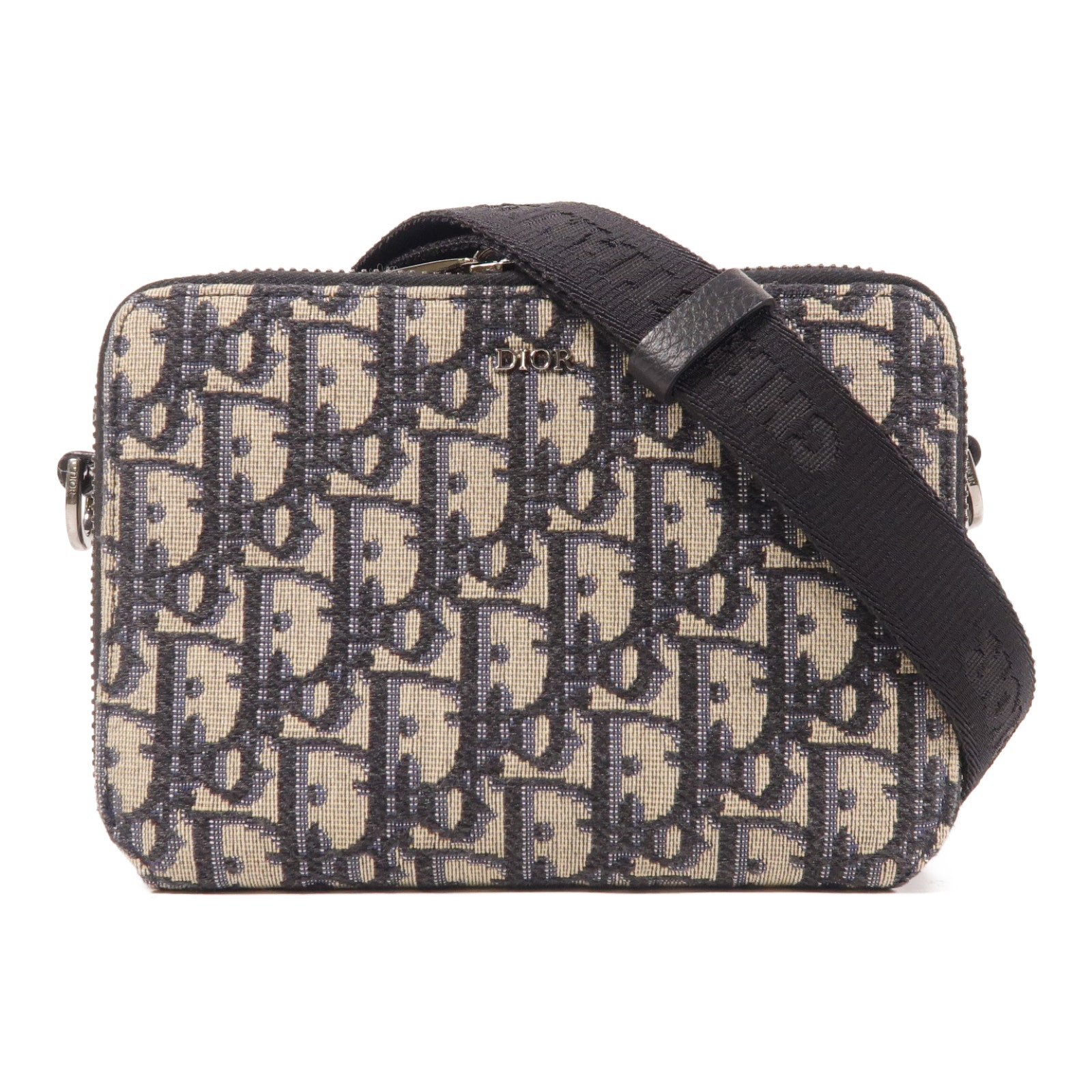 Dior 帆布Essentials銀扣肩背袋