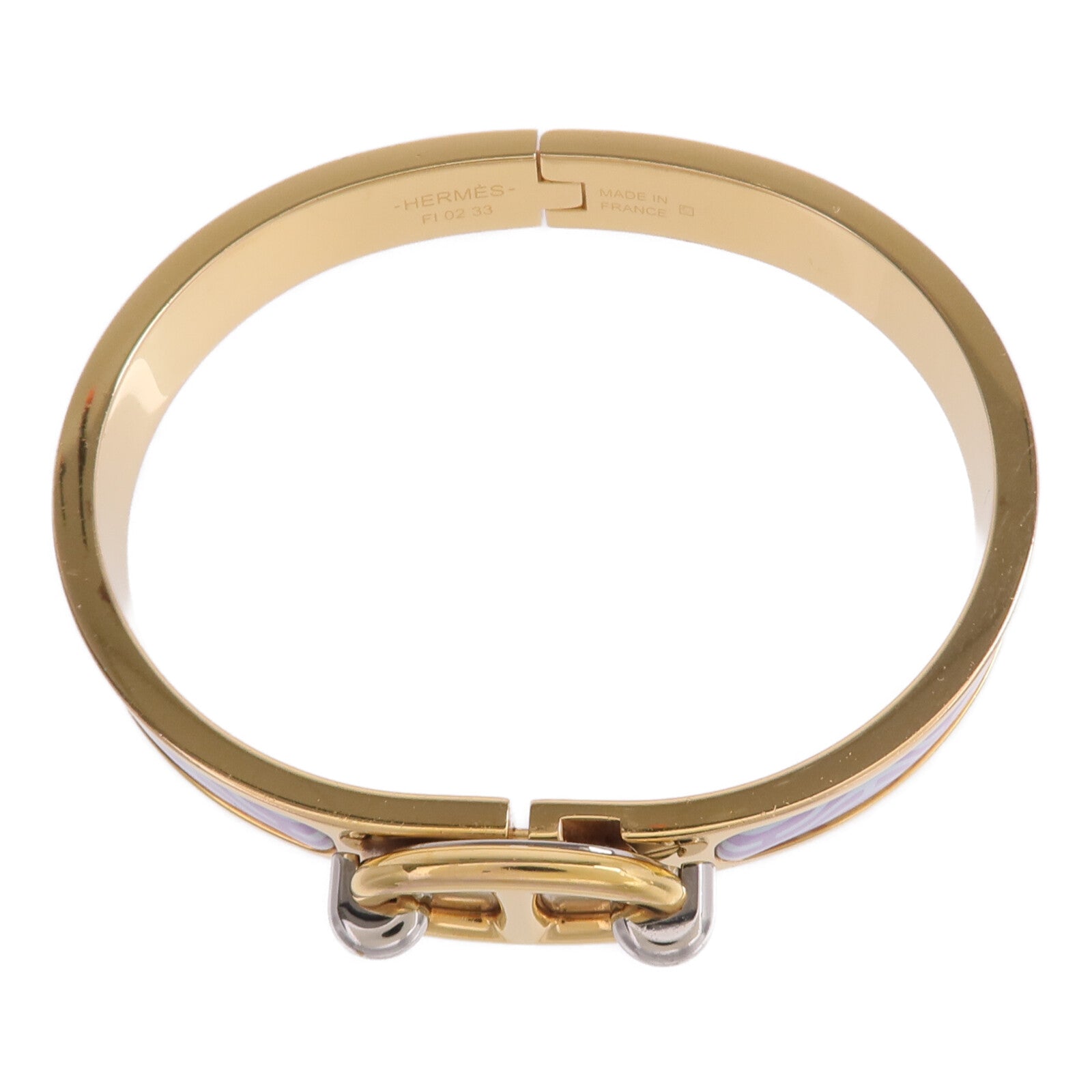 HERMES 金屬/琺瑯Mini Clic Chaine d'Ancre Bracelet手鐲