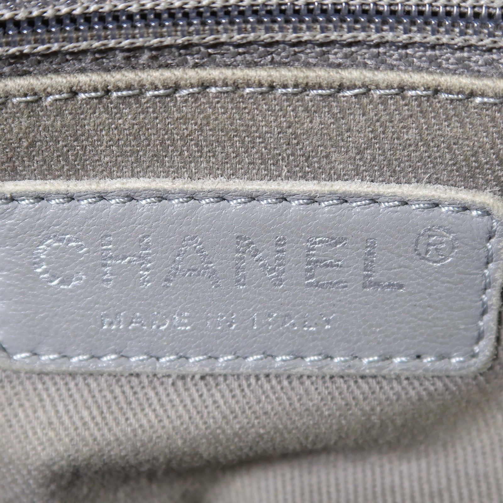 CHANEL 菱格羊皮皮革Chain Shoulder銀扣鏈帶肩背袋黑色