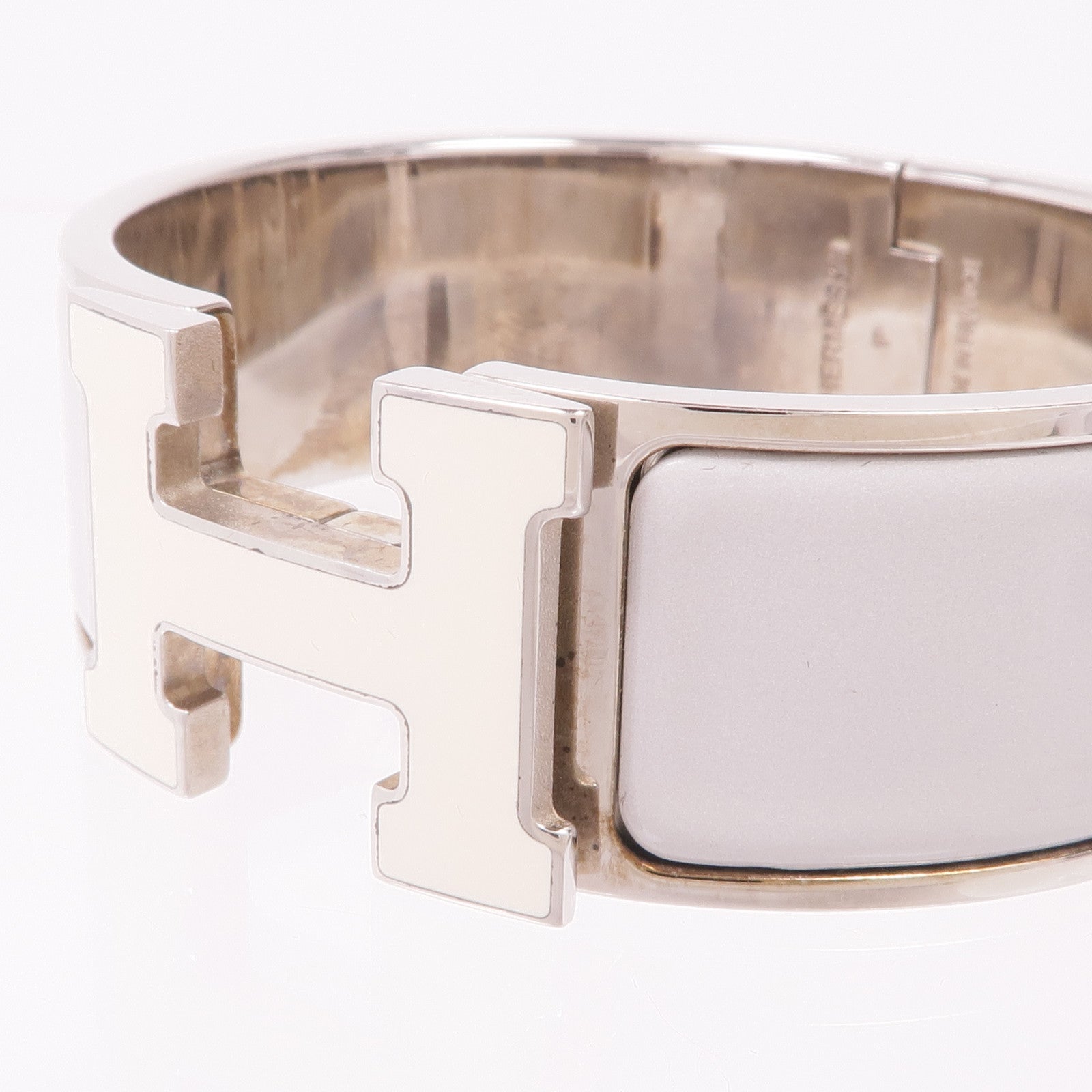 HERMES 琺瑯/金屬Clic-Clac H手鐲