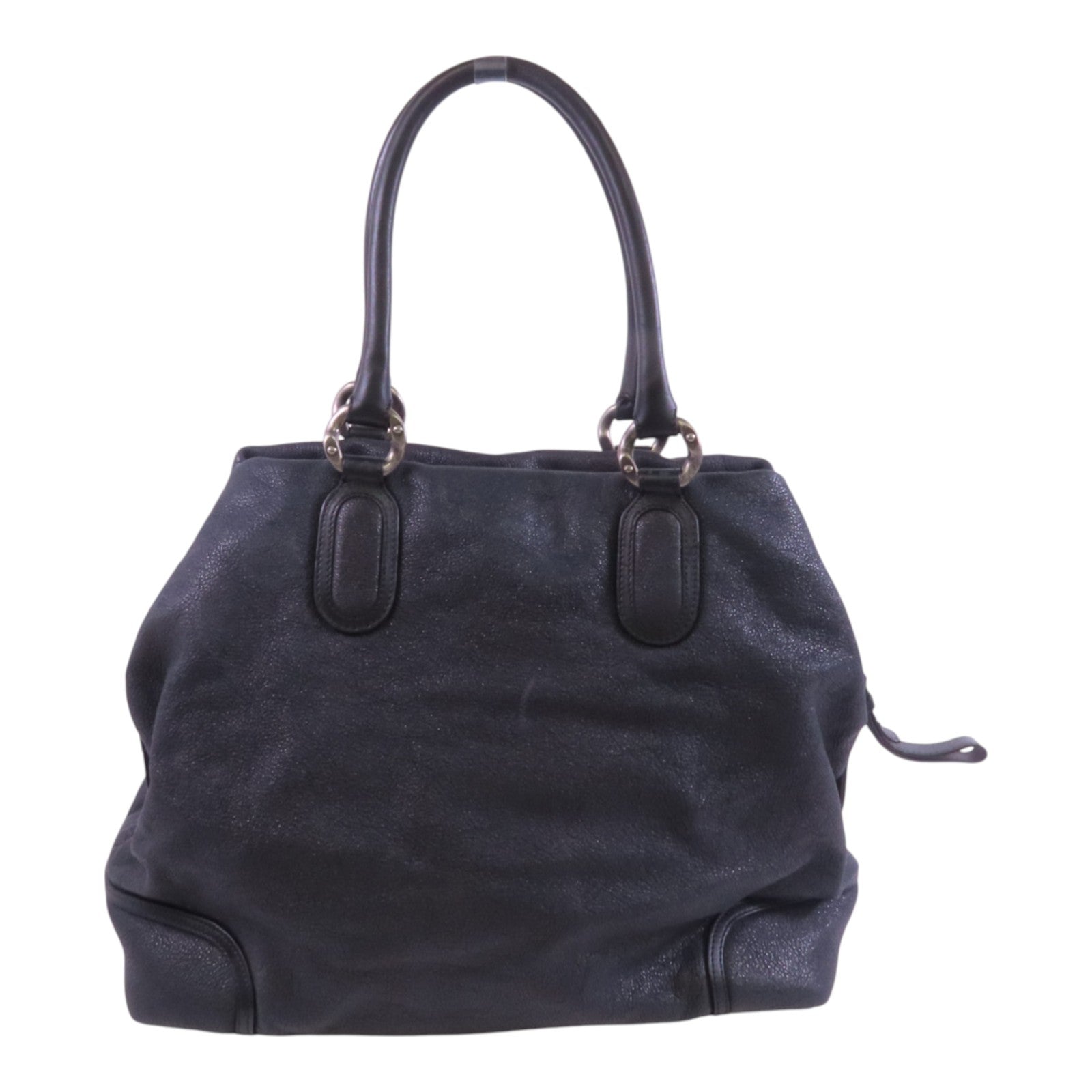 CHANEL 牛皮皮革Shoulder Bag銀扣肩背袋