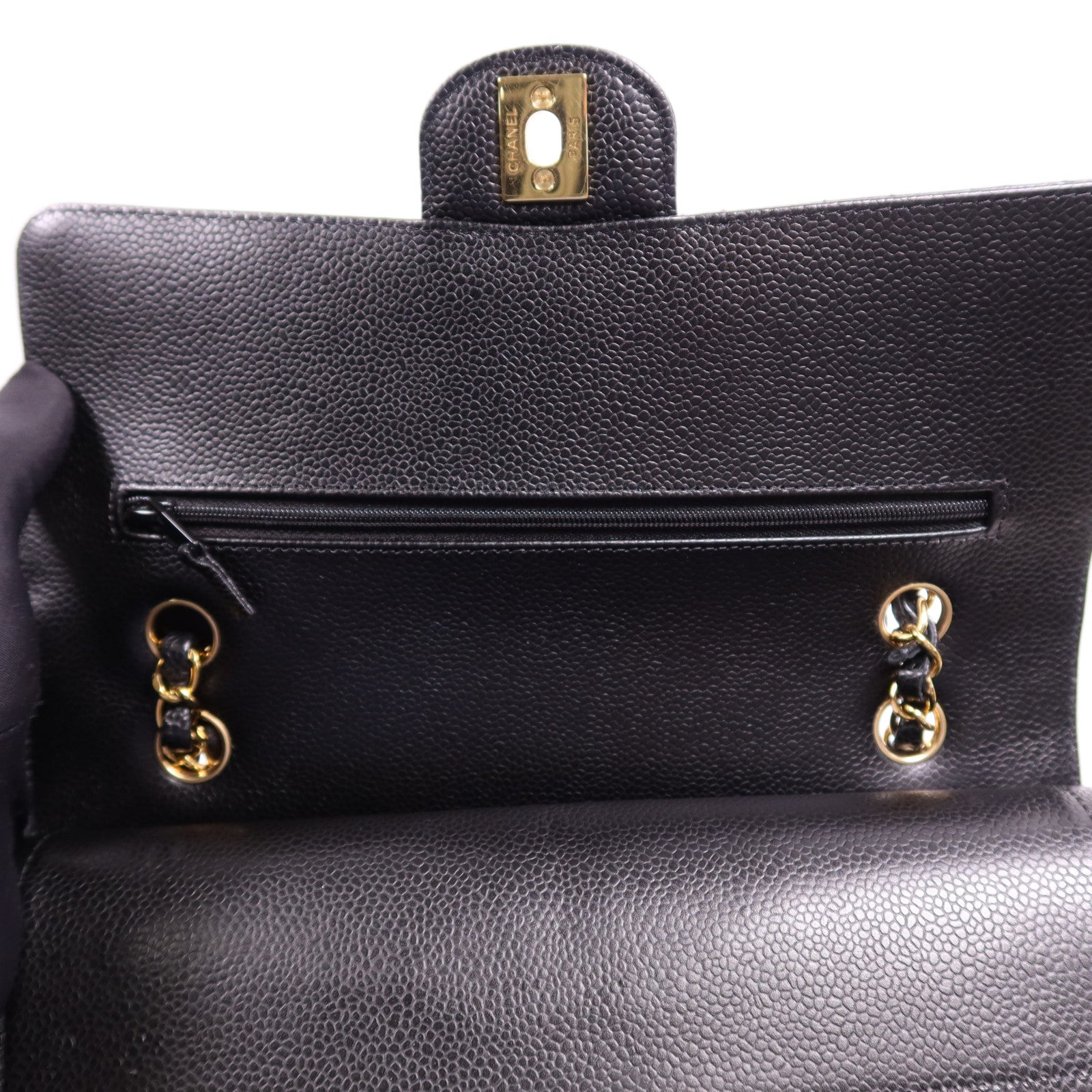 CHANEL 牛皮皮革Classic 25金扣鏈帶肩背袋