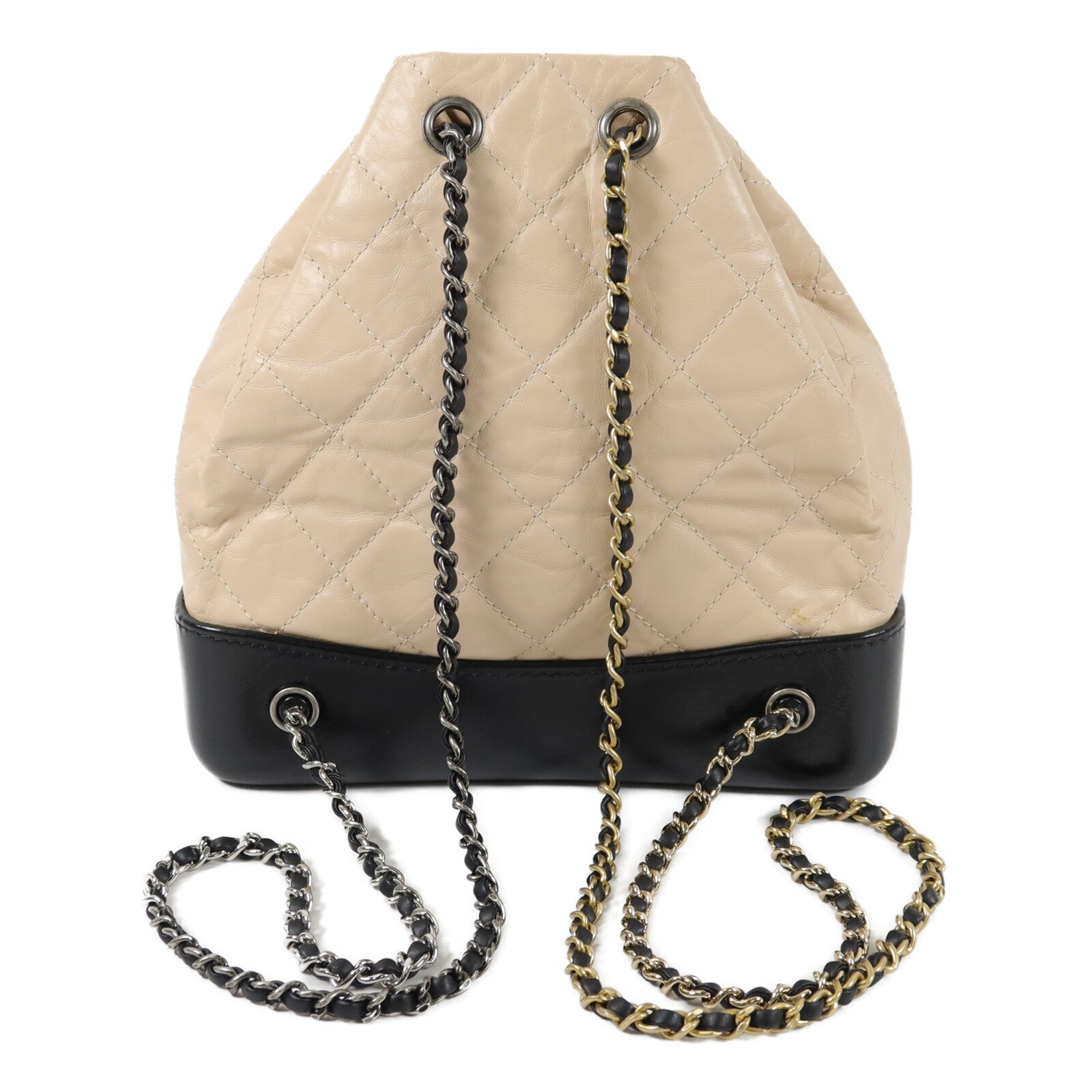 CHANEL 牛皮皮革Gabrielle BackPack鏈帶背包