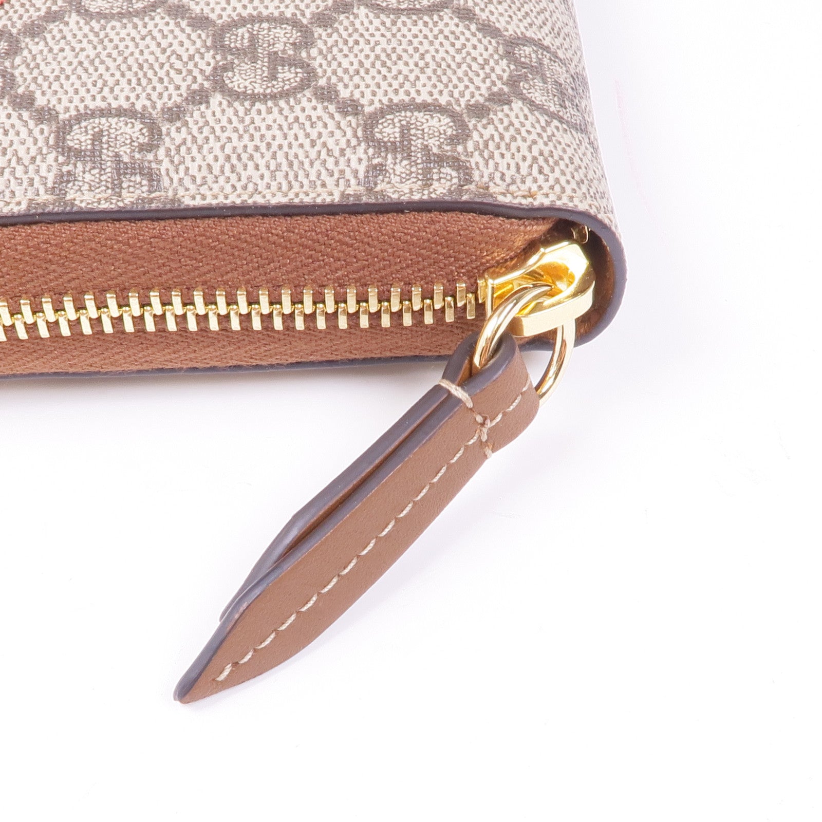 GUCCI 塗層帆布Long Wallet金扣長錢包