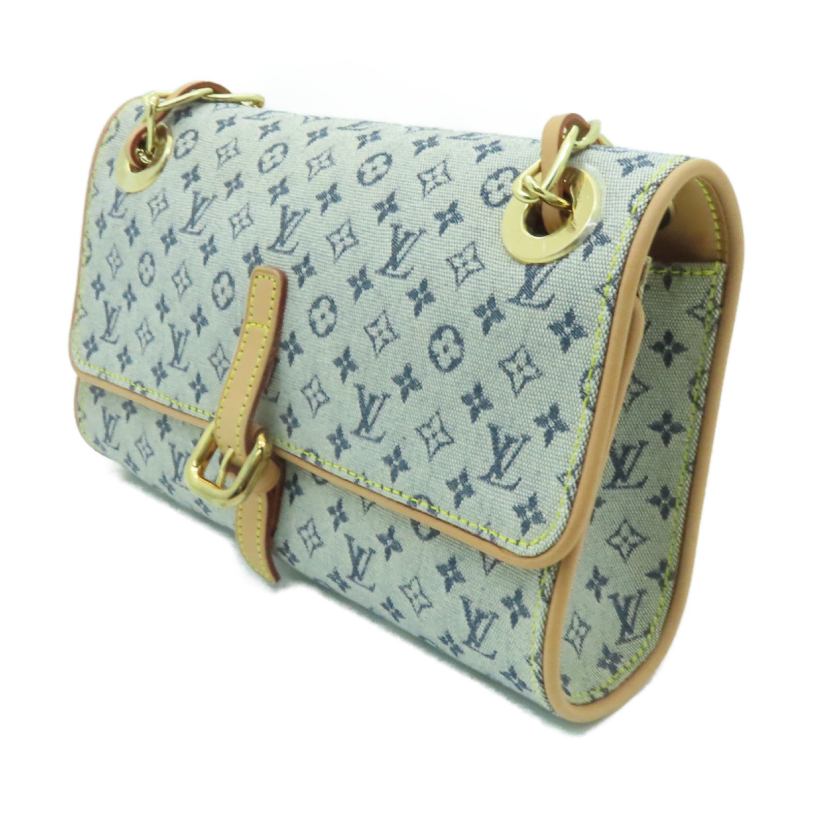 LOUIS VUITTON 【激減優惠】Monogram Mini Camille金扣鏈帶肩背袋藍色