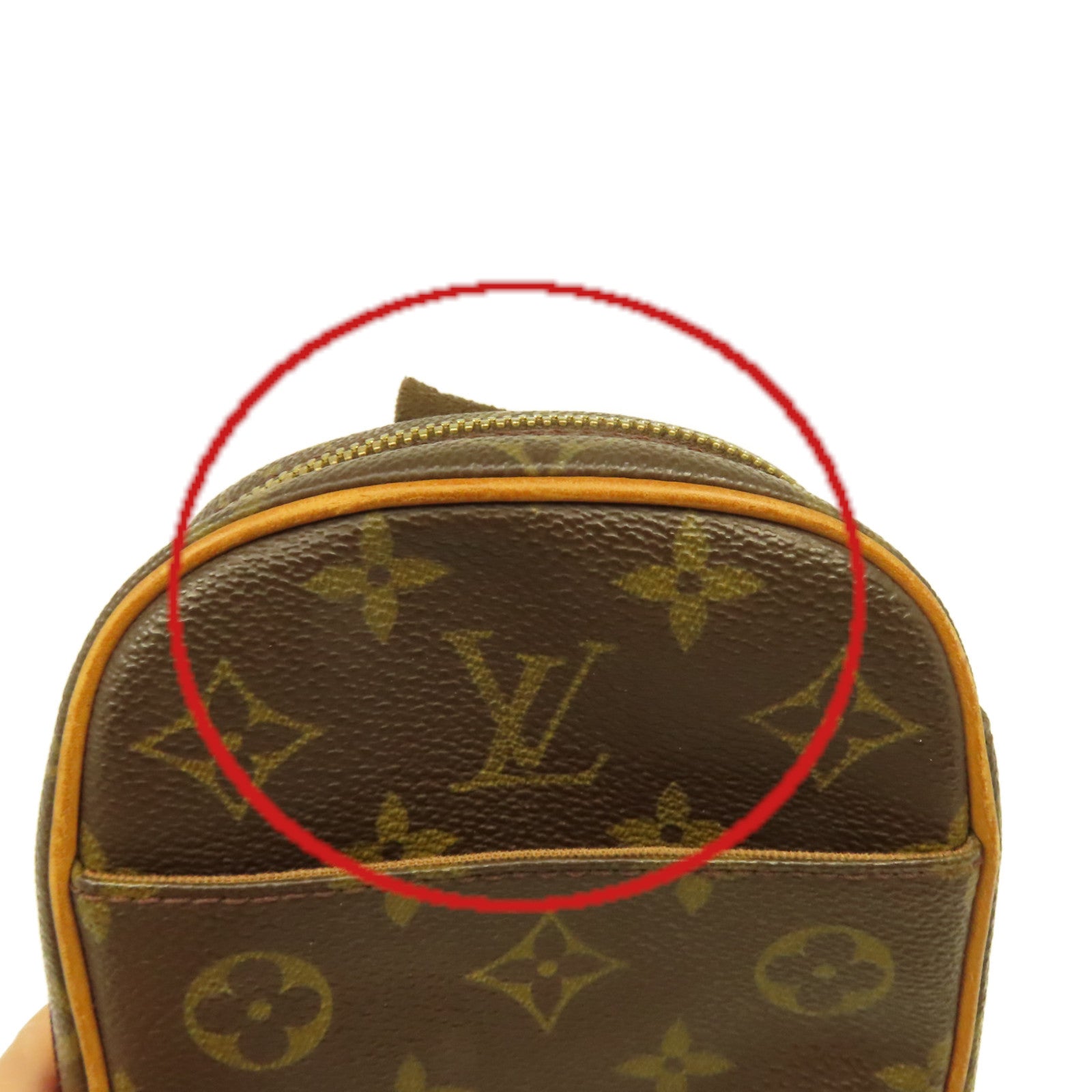 LOUIS VUITTON Monogram Pochette Gange Waist Bag腰包啡色
