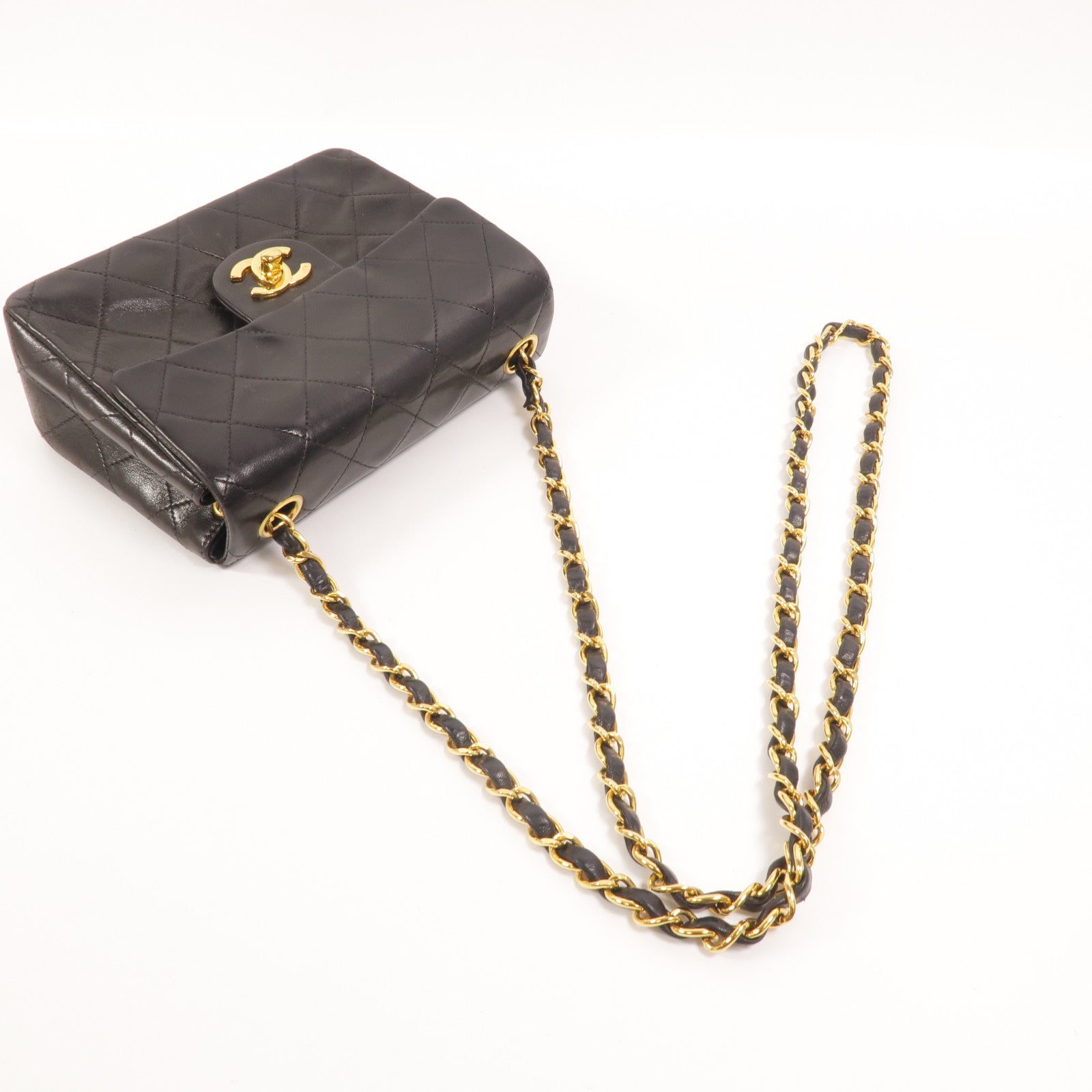 CHANEL 羊皮皮革Vintage Classic 17鏈帶肩背袋